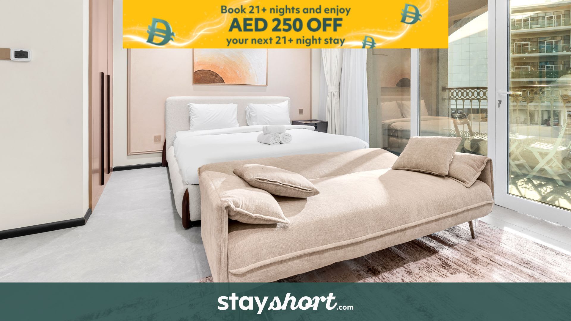Free housekeeping visits during your stay - StayShort - Comfortable Studio Stay in Arjan Sleeps 2 — Arjan, Dubai — vacation rental