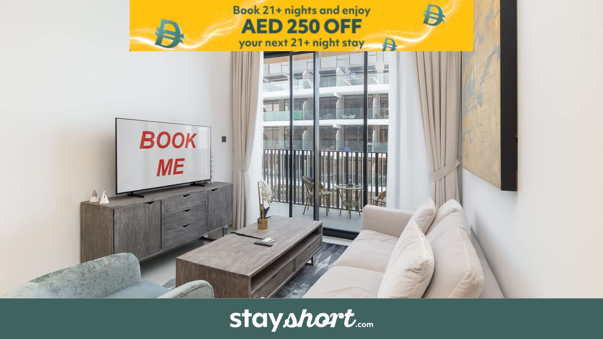Free housekeeping visits during your stay - StayShort - Modern 2 Bed Sleeps 3 in JVC with City Views — JVC, Dubai — vacation rental