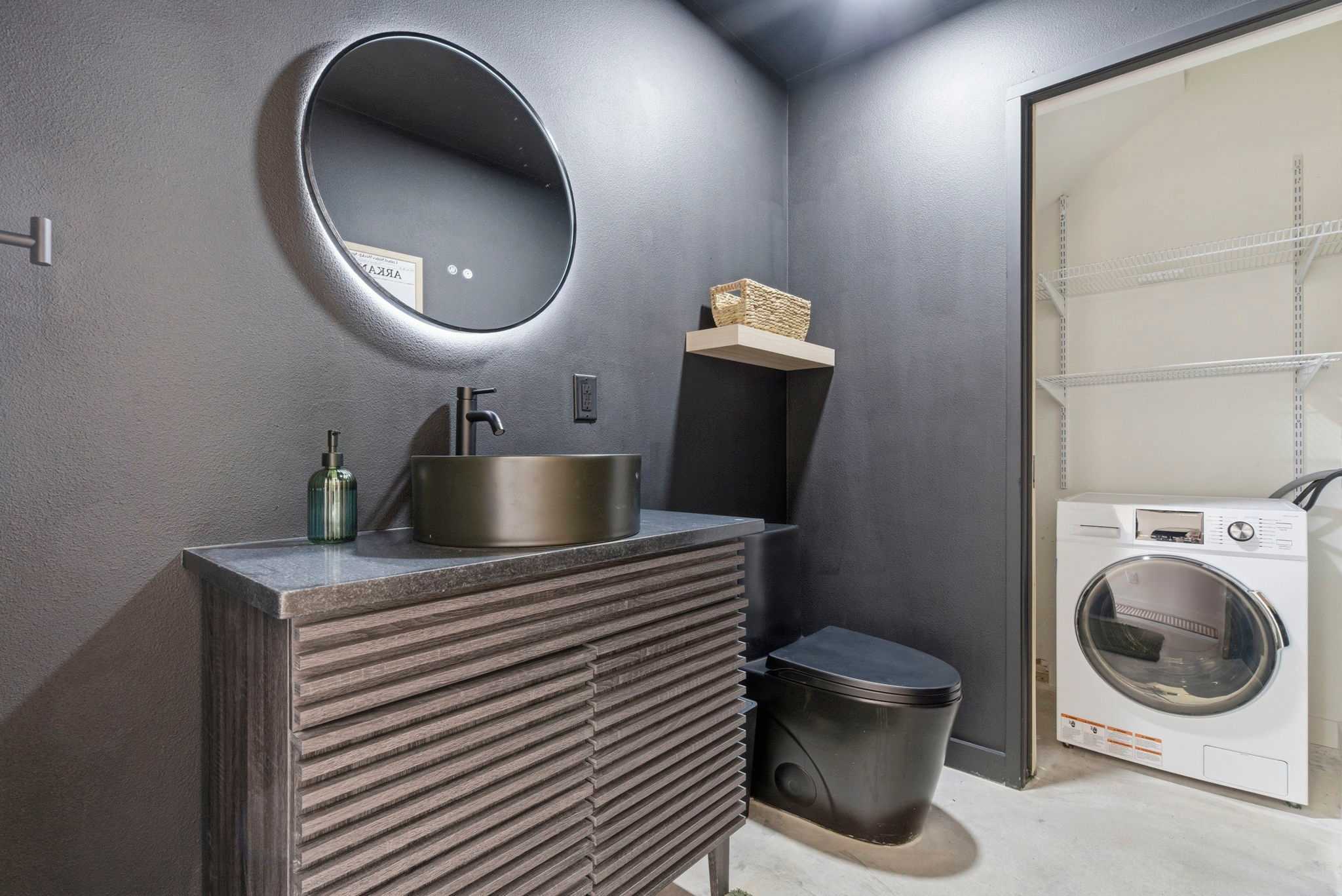 Half Bathroom & Laundry Unit