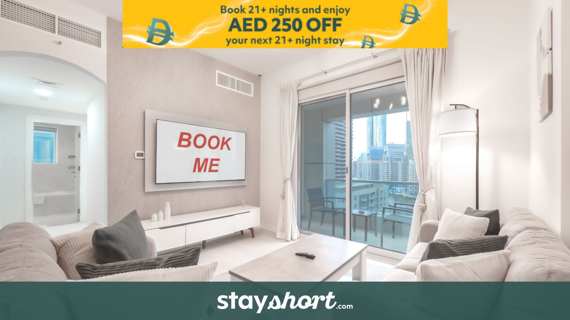 Free housekeeping visits during your stay - StayShort - Elegant 2BR Sleeps 4 in Dubai Marina Near Metro — Dubai Marina, Dubai — vacation rental