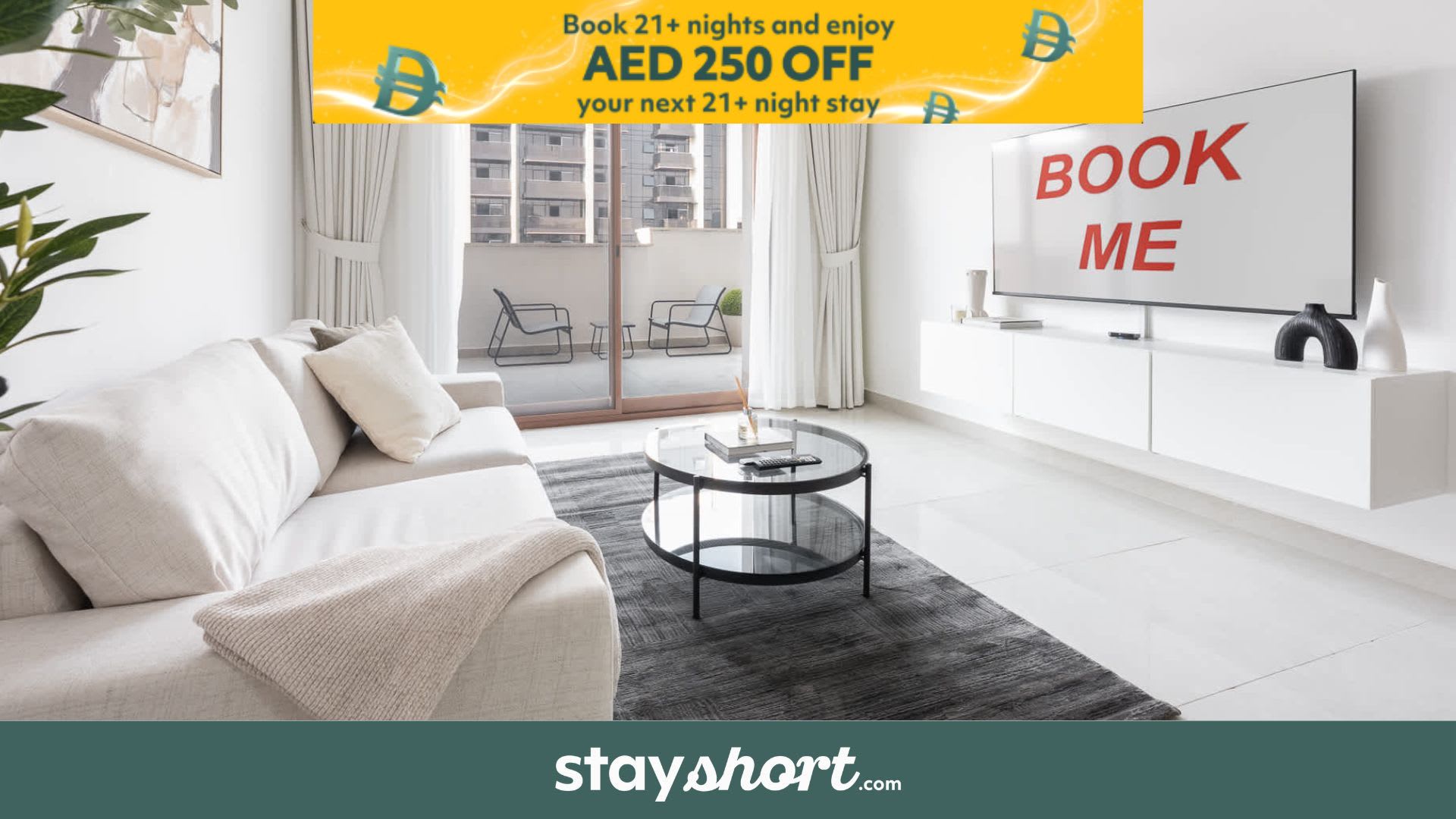 Free housekeeping visits during your stay - StayShort - Spacious JVC Apartment with Large Balcony Sleeps 4 — JVC, Dubai — vacation rental