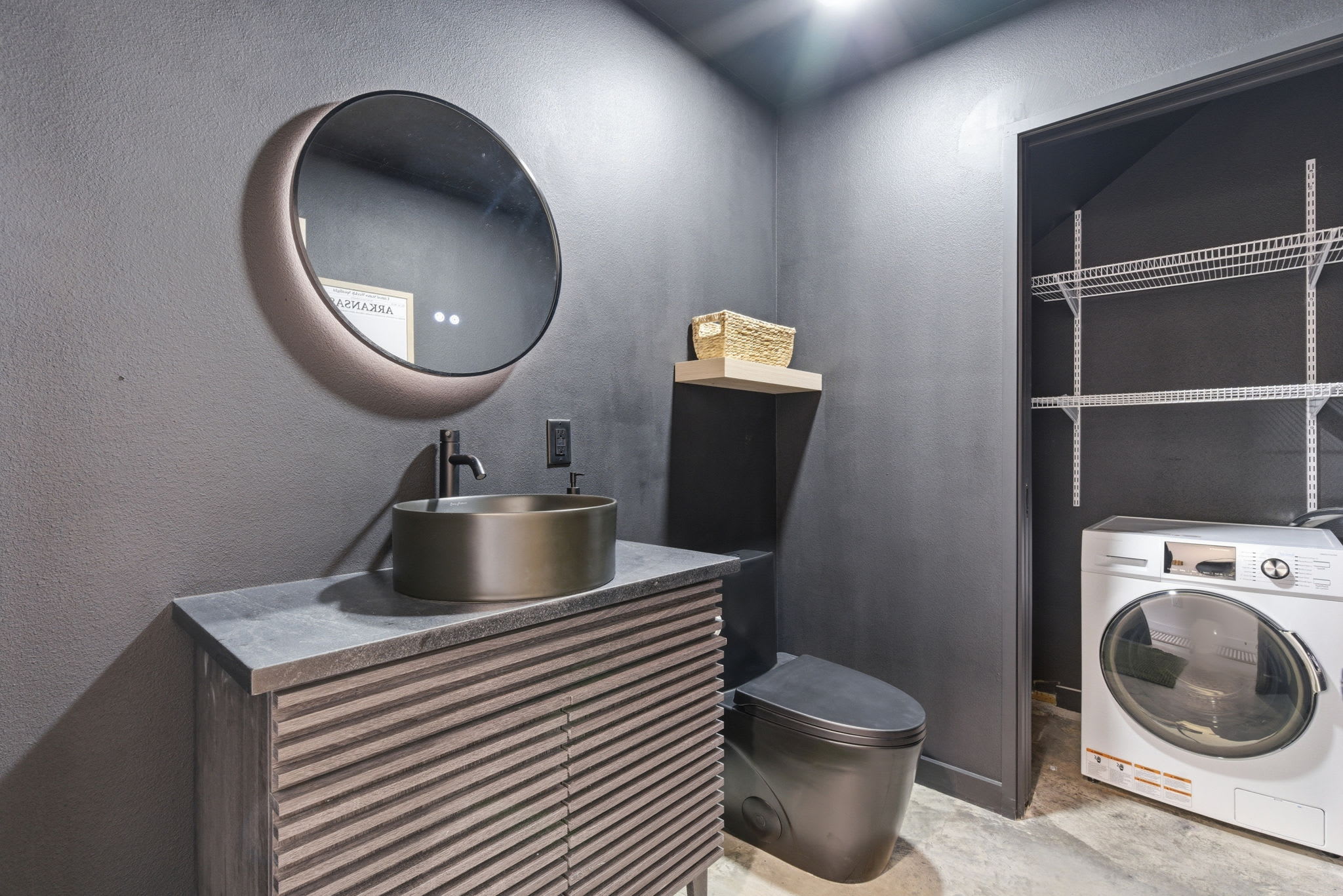 Half Bathroom & Laundry