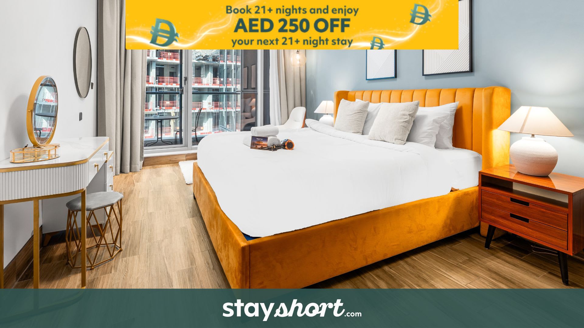 Free housekeeping visits during your stay - StayShort - Modern 1BR in Business Bay for 2 — Business Bay, Dubai — vacation rental