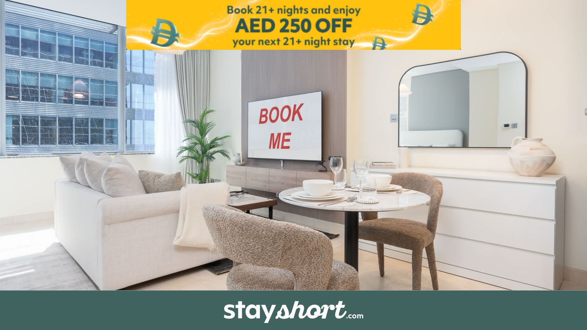 Free housekeeping visits during your stay - StayShort - DIFC sleeps 4 in a Convenient Location! — DIFC, Dubai — vacation rental