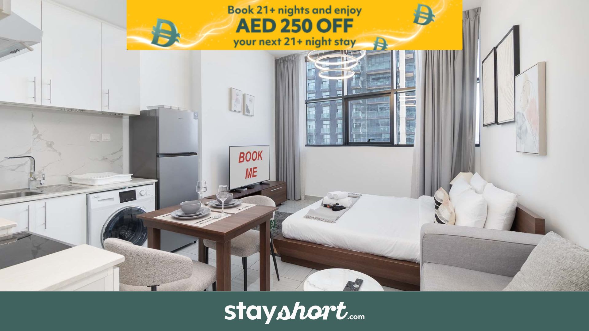 Free housekeeping visits during your stay - StayShort - JVC Apartments Sleeps 2 in a Great Location! — JVC, Dubai — vacation rental