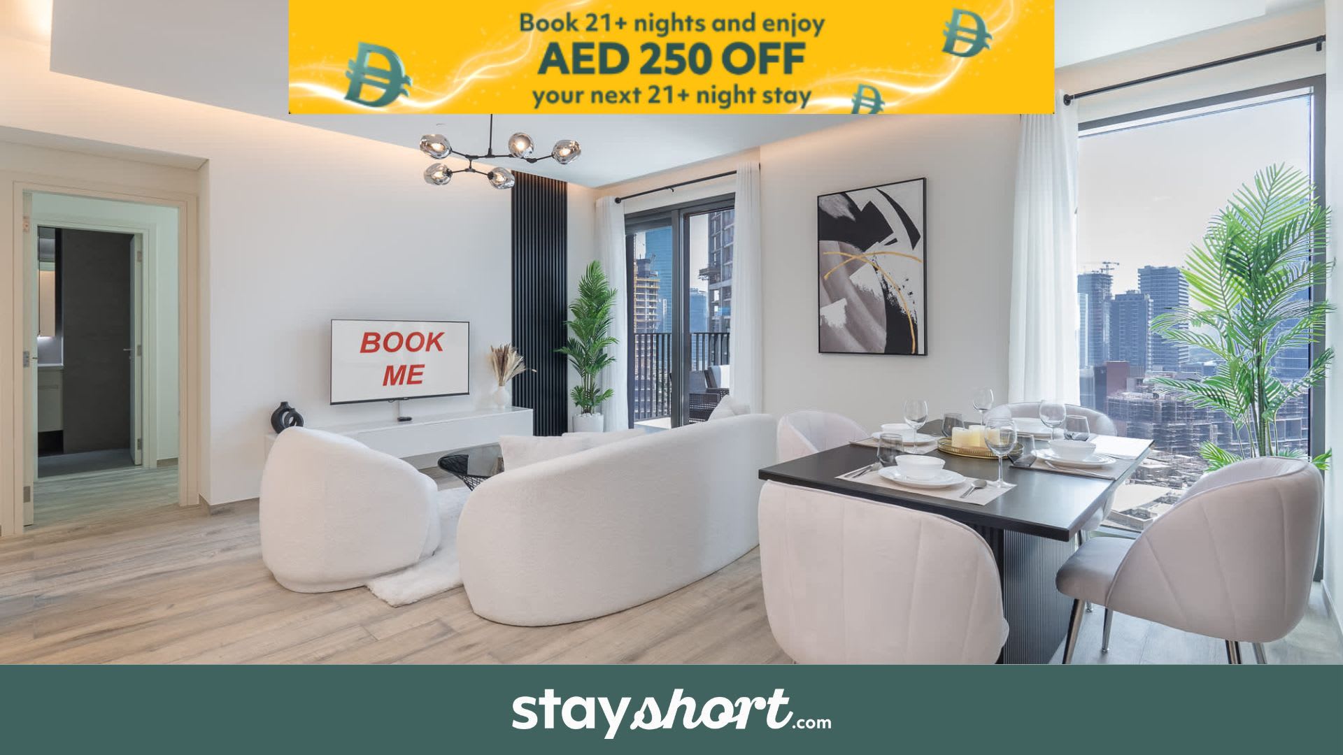 Free housekeeping visits during your stay - StayShort - Sophisticated 1BR in Business Bay - Near Burj Khalifa! — Business Bay, Dubai — vacation rental
