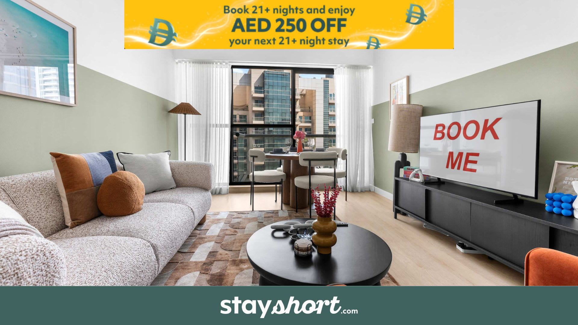 Free housekeeping visits during your stay - StayShort - Business Bay for 2 with Water Views! — Business Bay, Dubai — vacation rental
