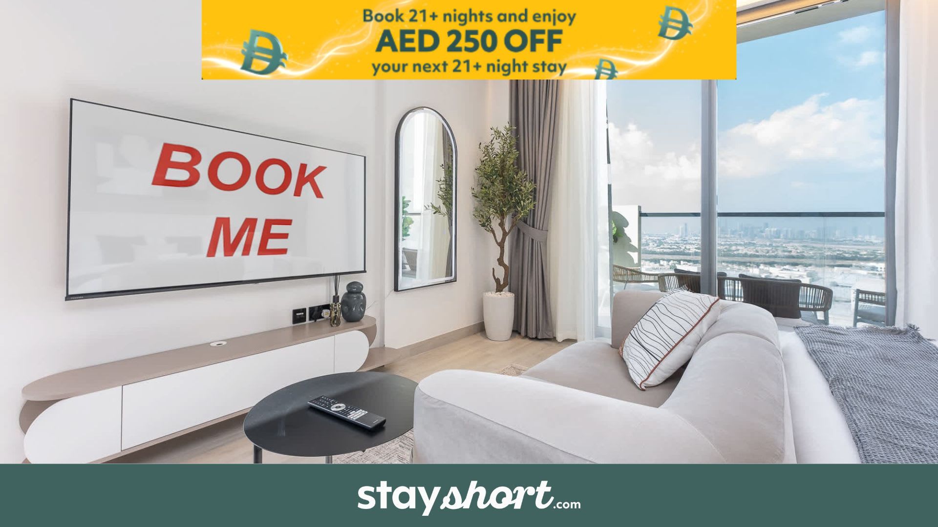 Free housekeeping visits during your stay - StayShort - Sleek Studio in Jumeirah Village Triangle — JVT, Dubai — vacation rental