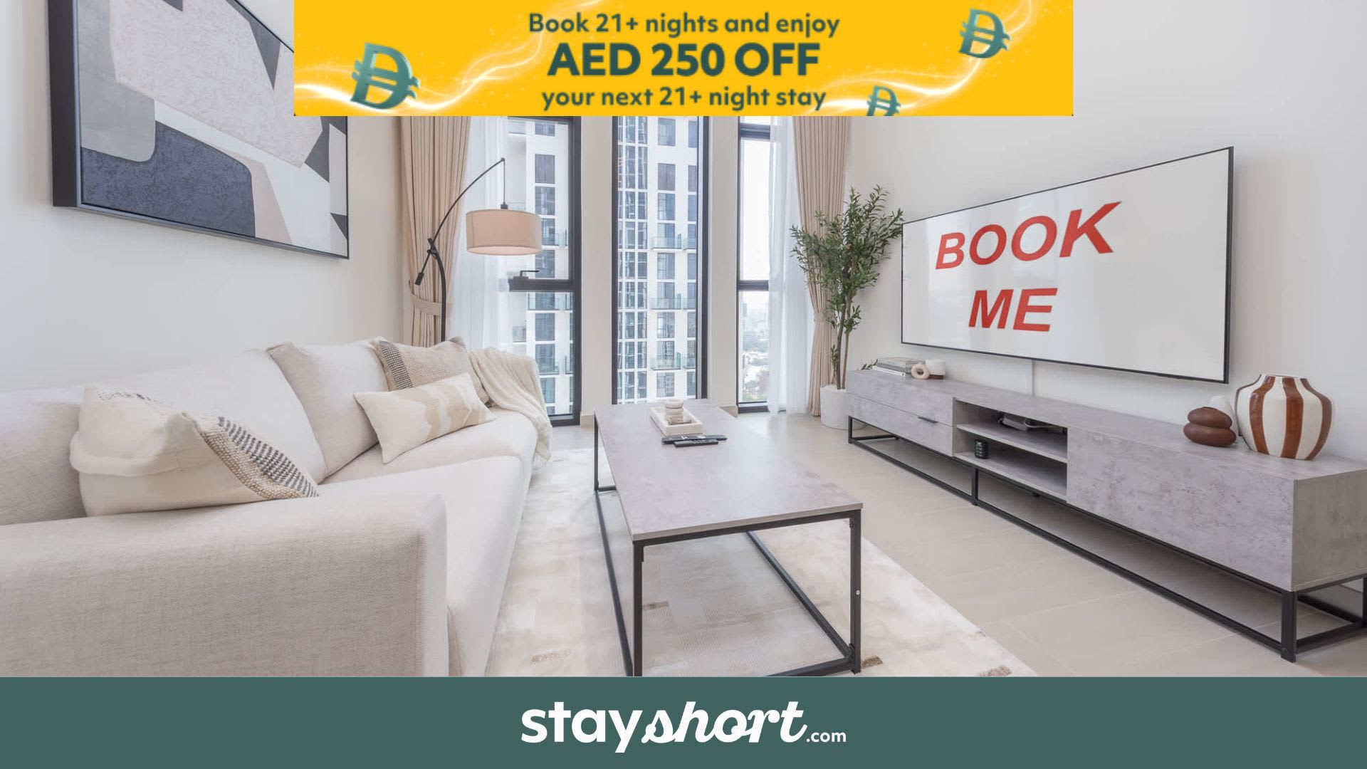 Free housekeeping visits during your stay - StayShort - Luxury 1-Bedroom JVC Apartment with Balcony & Pool — JVC, Dubai — vacation rental
