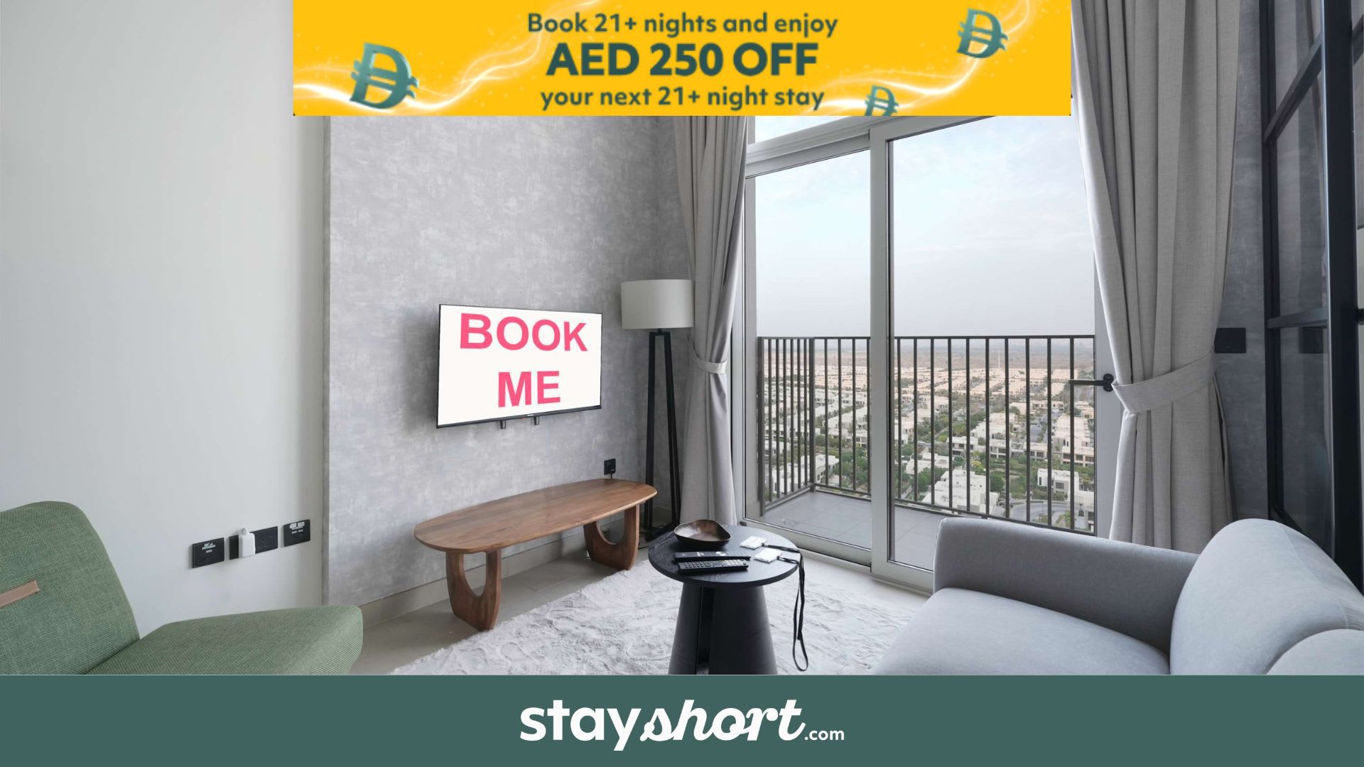 Free housekeeping visits during your stay - StayShort - Dubai Hills sleeps 2 with Private Balcony! — Dubai Hills, Dubai — vacation rental