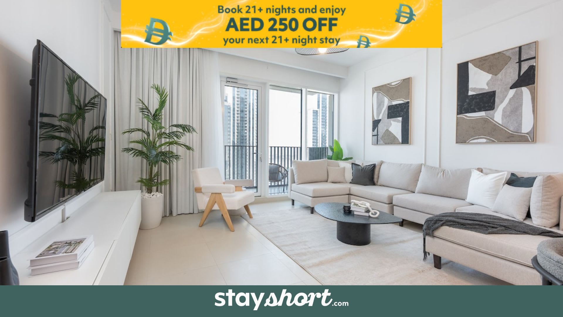 Free housekeeping visits during your stay - StayShort - Captivating 1BR apartment in Dubai Creek Harbour! — Creek Harbour, دبي — vacation rental