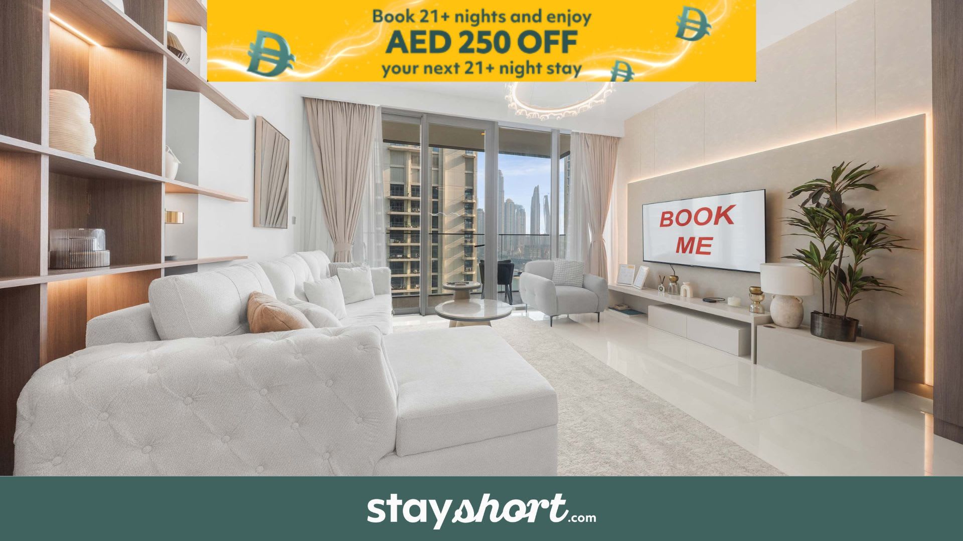 Free housekeeping visits during your stay - StayShort - Luxury Living at Emaar Beachfront with Stunning Water Views! — Emaar Beachfront, Dubai — vacation rental