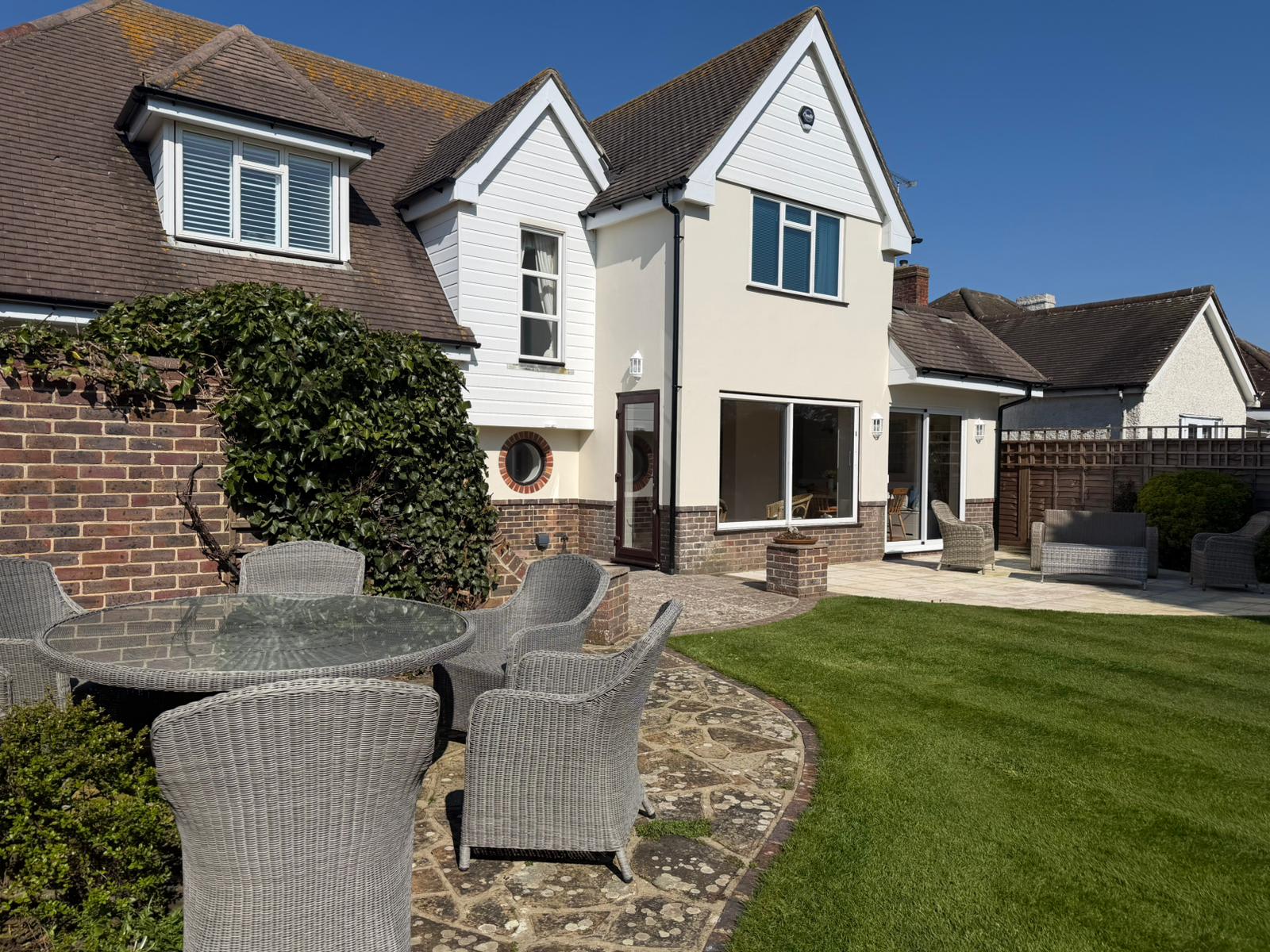 Outside dining table perfect for al fresco dinners
