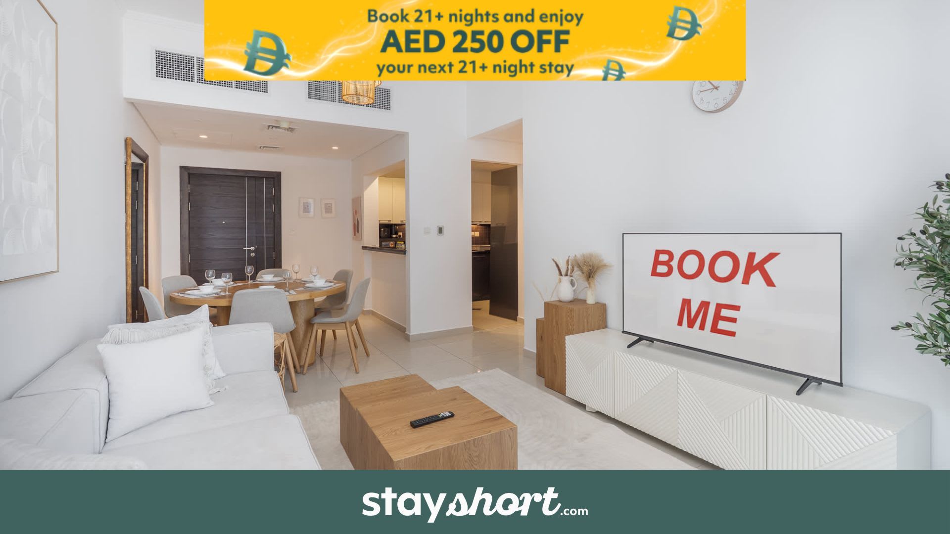 Free housekeeping visits during your stay - StayShort - Contemporary 2-Bedroom Apartment in Silverene — Dubai Marina, Dubai — vacation rental