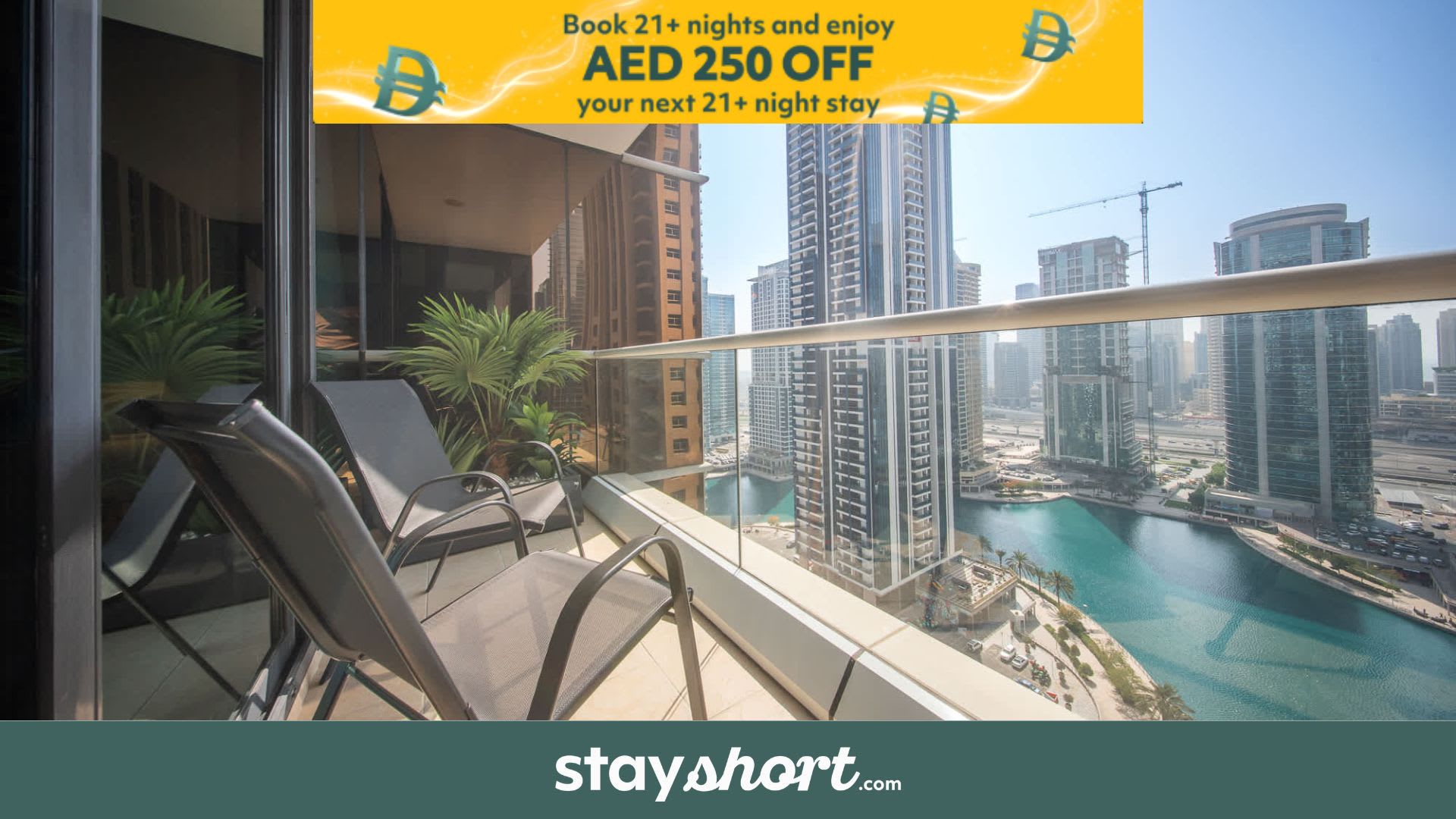 Free housekeeping visits during your stay - StayShort - Stylish JLT Apartment Sleeps 6 with Stunning Lake Views — JLT, Dubai — vacation rental