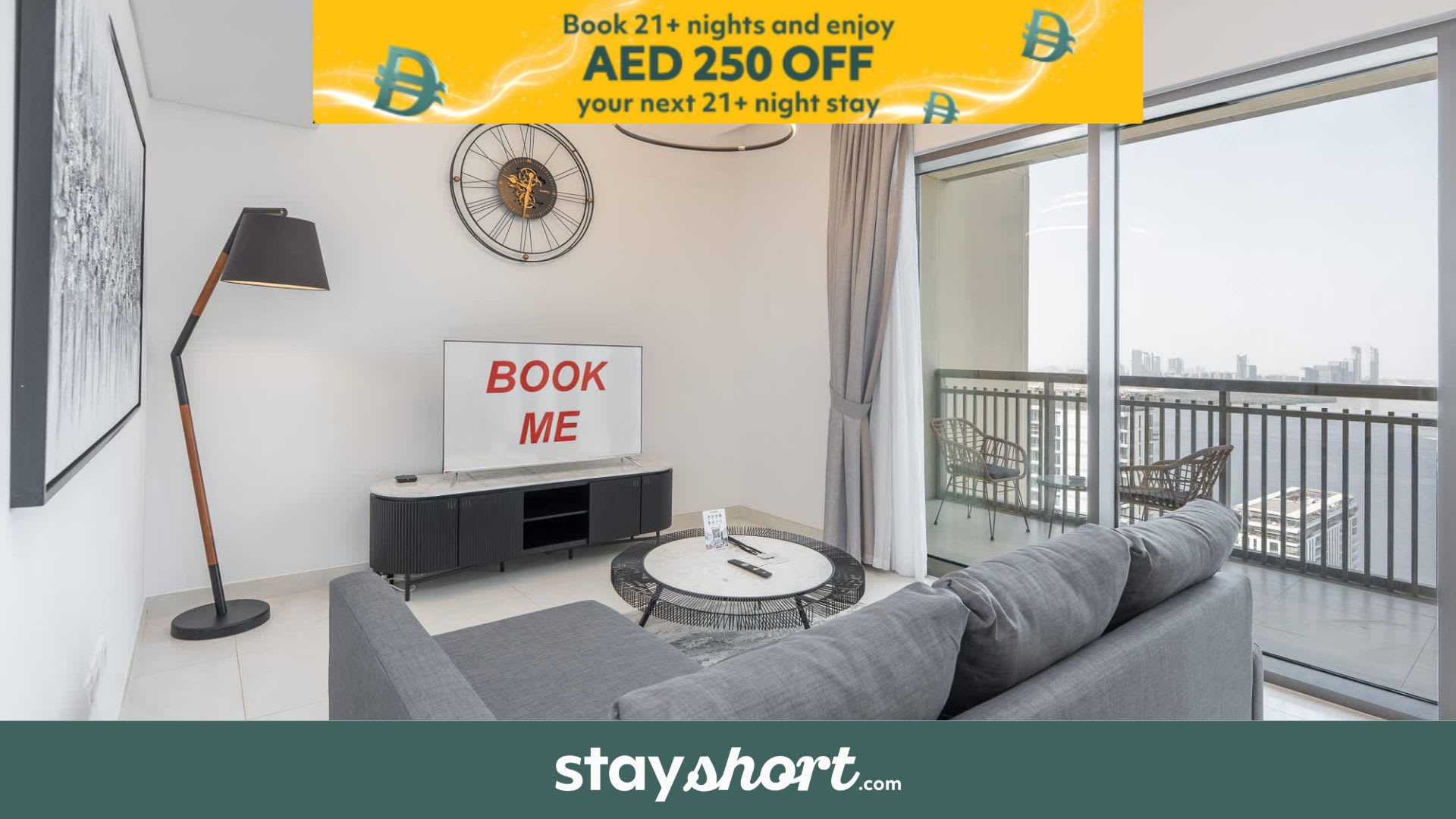 Free housekeeping visits during your stay - StayShort - 2BR Apartment with Water Views in Dubai Creek Harbour — Dubai Creek Harbour, Dubai — vacation rental