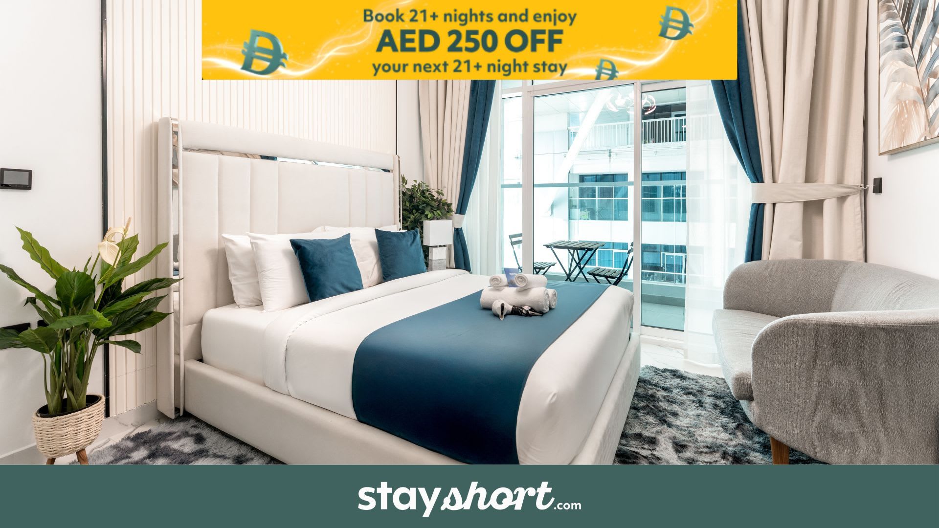 Free housekeeping visits during your stay - StayShort - Comfortable Studio in Arjan that Sleeps 2 — Arjan, Dubai — vacation rental