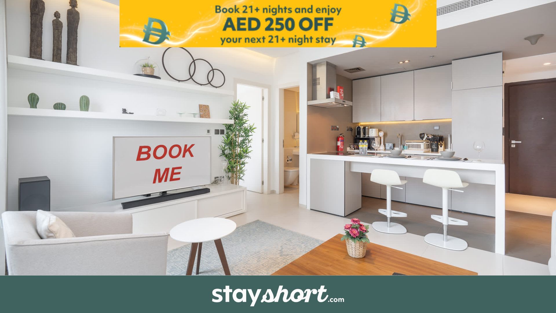 Free housekeeping visits during your stay - StayShort - Majestic 1 Bedroom Flat Perfect for 4 in Marina — Dubai Marina, Dubai — vacation rental
