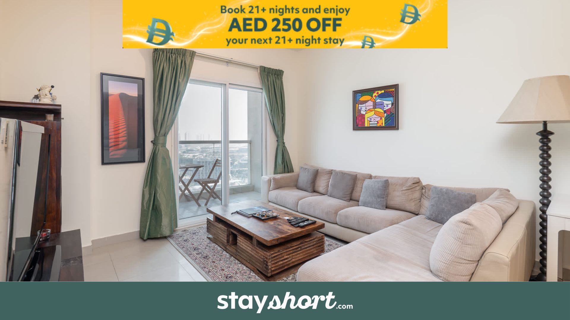 Free housekeeping visits during your stay - StayShort - Charming & Bright 1BR in Red Residence Dubai Sports City — Sports City, Dubai — vacation rental