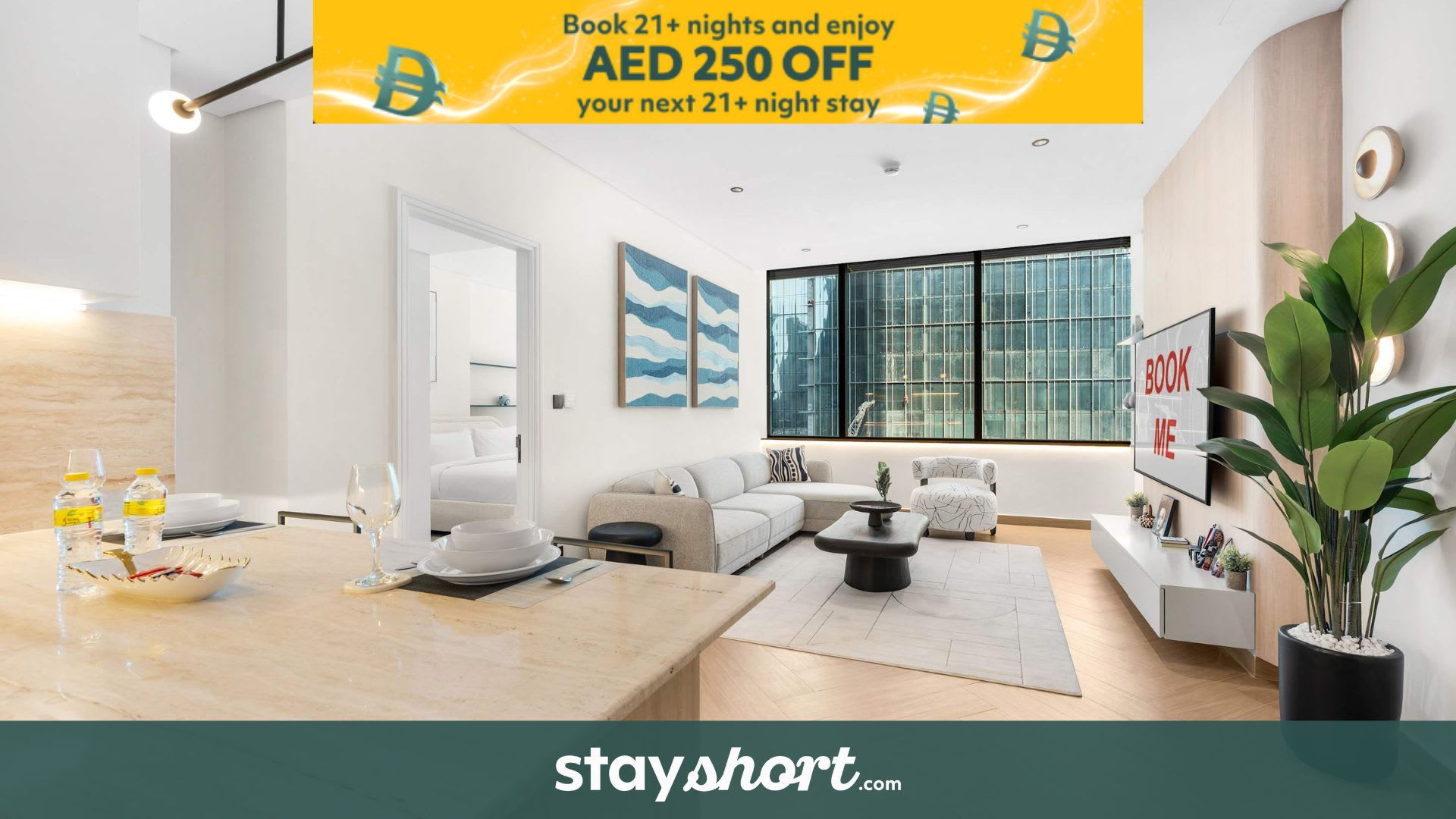 Free housekeeping visits during your stay - StayShort - Stylish Stay for 2 in Prime DIFC — DIFC, Dubai — vacation rental