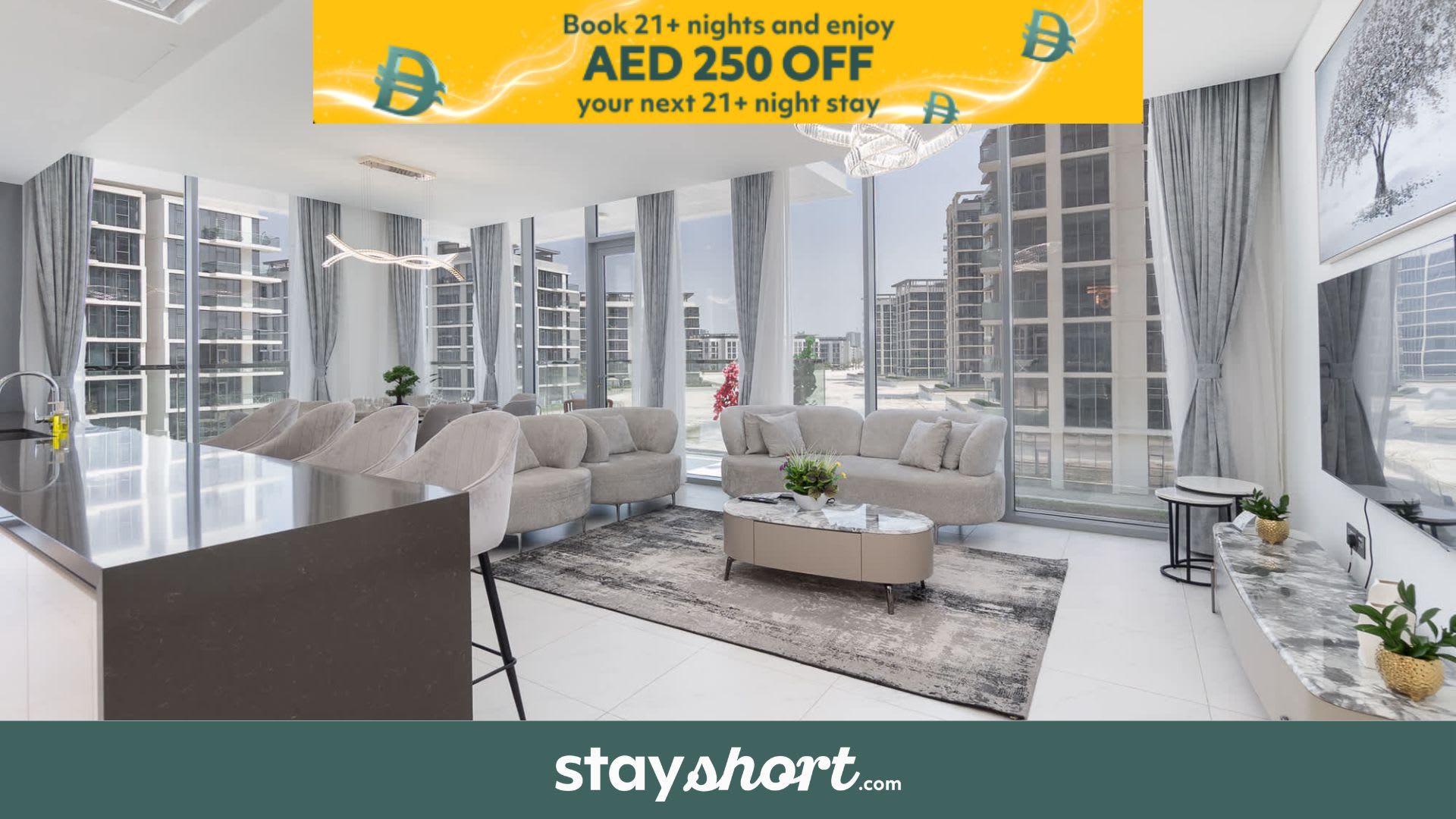 Free housekeeping visits during your stay - StayShort - Top-Tier 4BR in Meydan - Sleeps 7!  — Meydan, Dubai — vacation rental