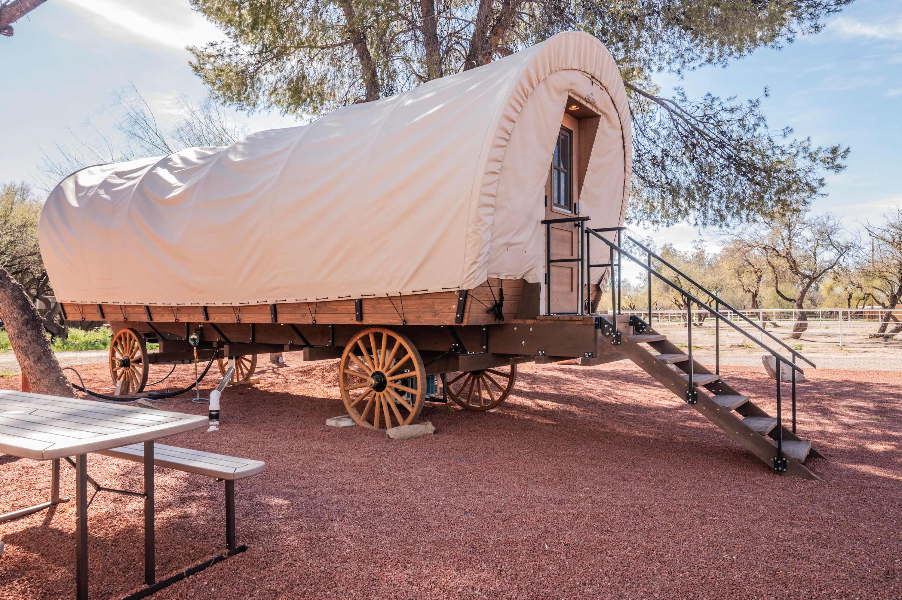 Unique Tucson Glamping Wagon w/ Private Bath • #4 — Tucson, AZ — vacation rental