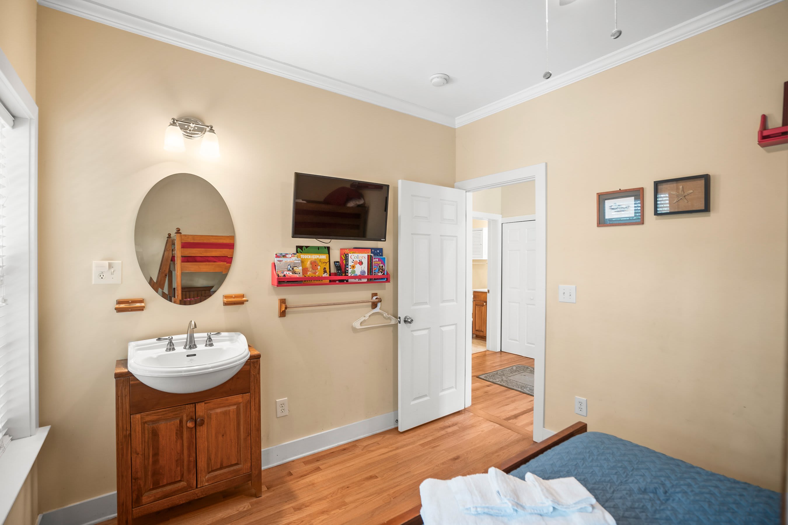 Bunk Bedroom Upstairs with Twin over Full Bunk Bed