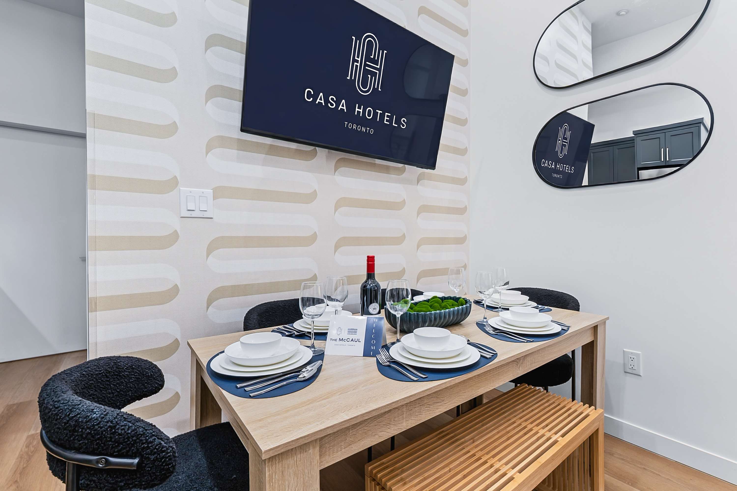 Intimate dining area designed for both function and style.