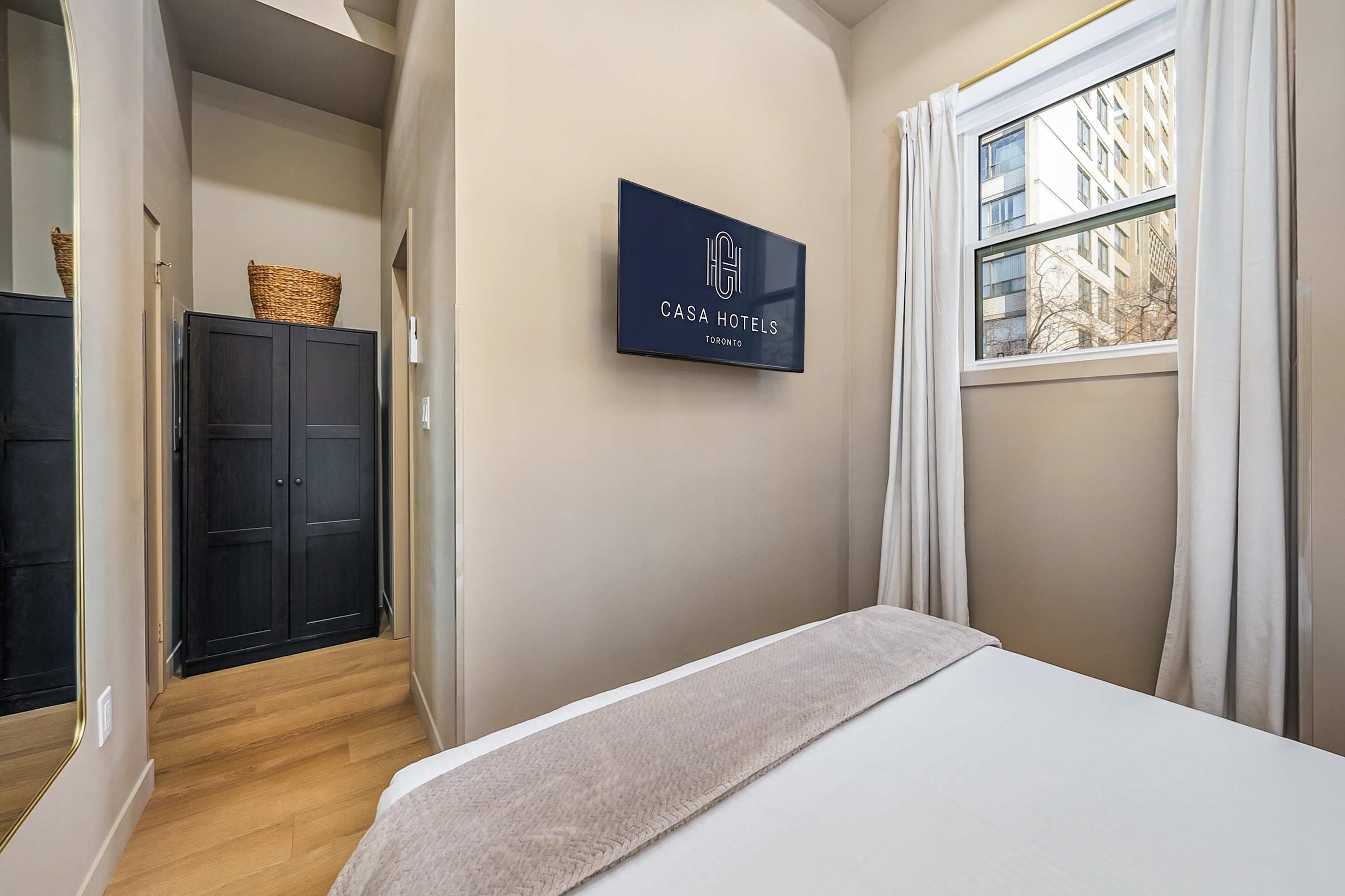 Convenient closet and storage spaces for a comfortable stay.