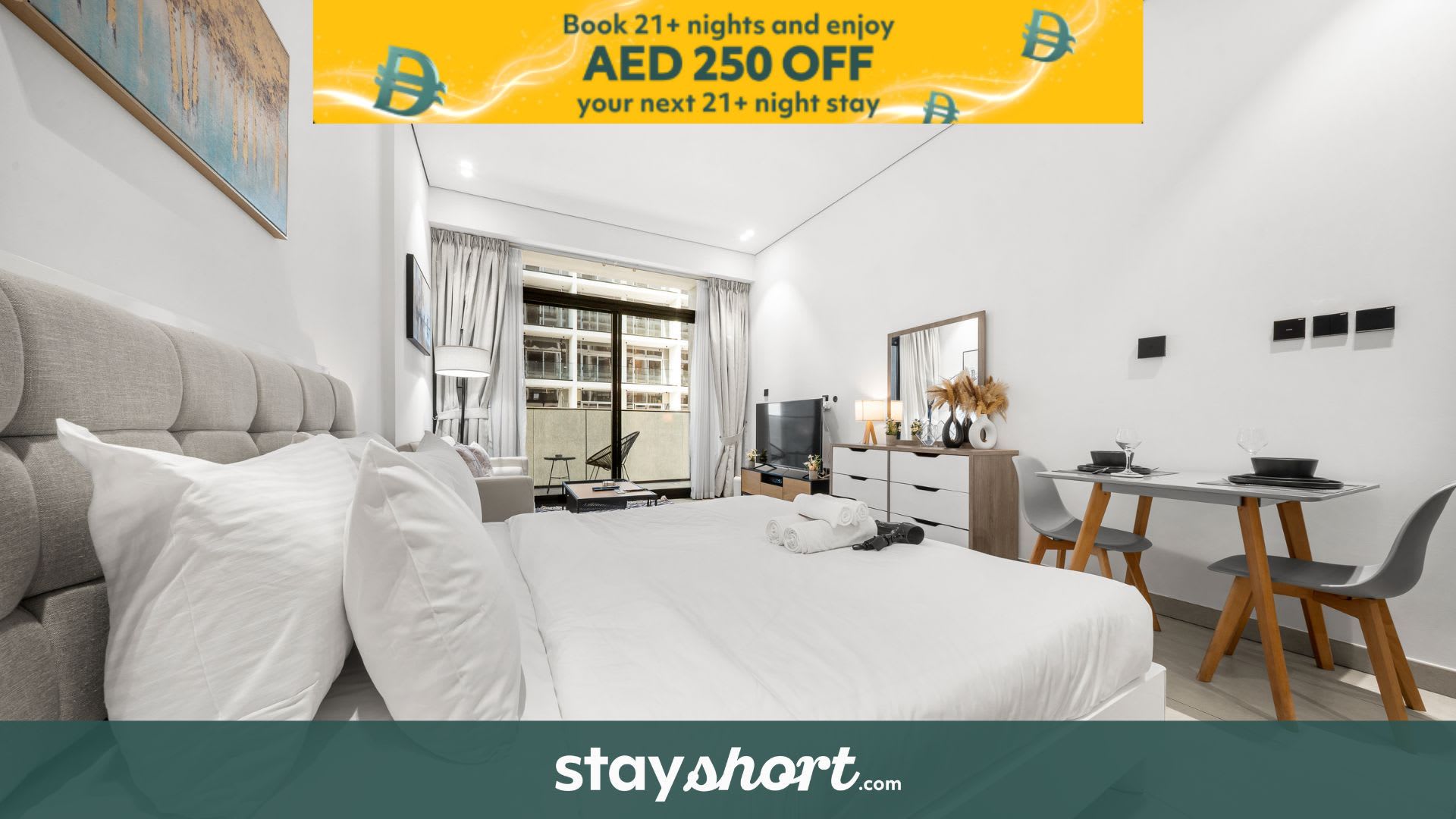 Free housekeeping visits during your stay - StayShort - Modern Studio in Production City Sleeps 3! — Production City, Dubai — vacation rental
