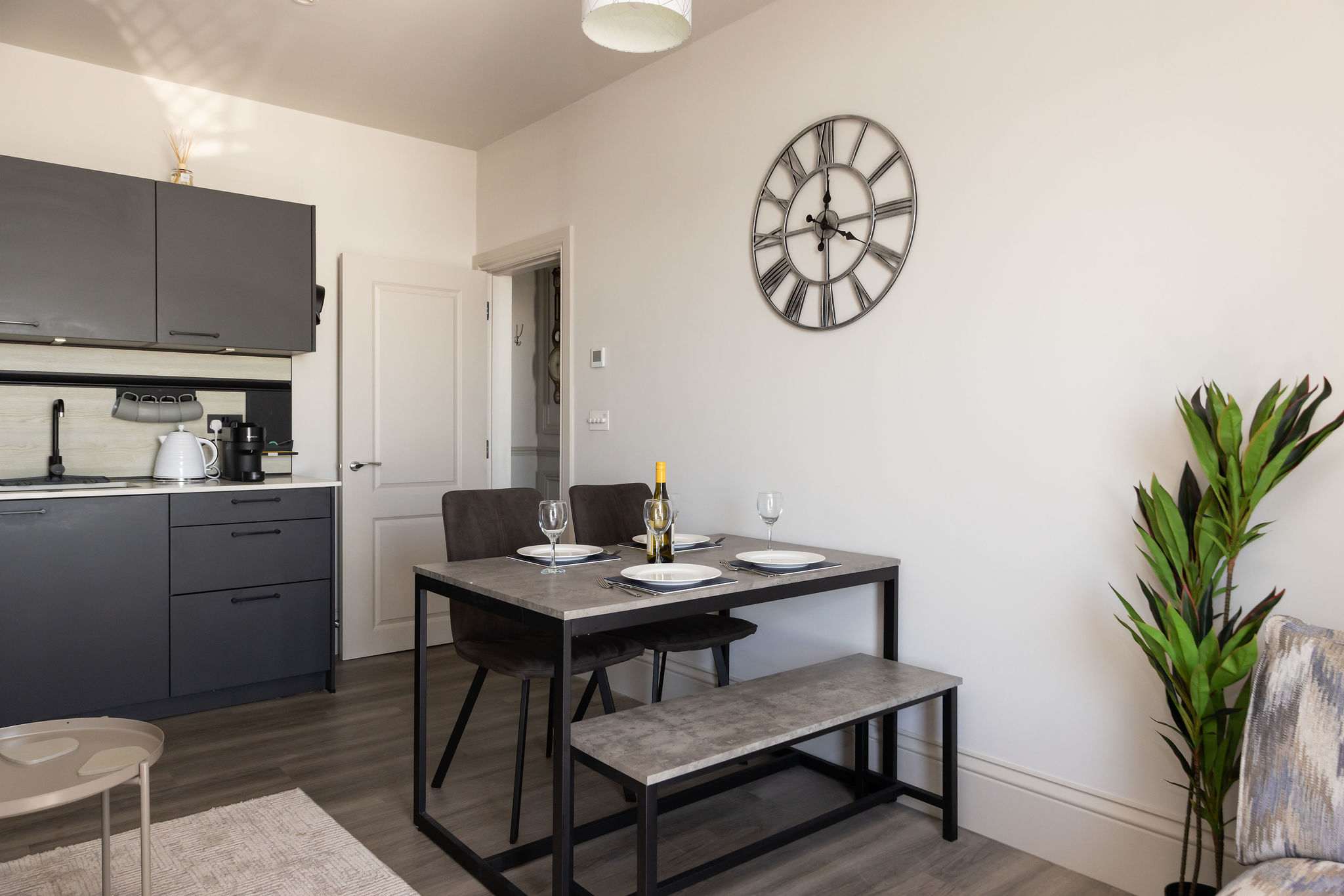 Contemporary open-plan living brings comfort and convenience to this stylish seafront retreat.