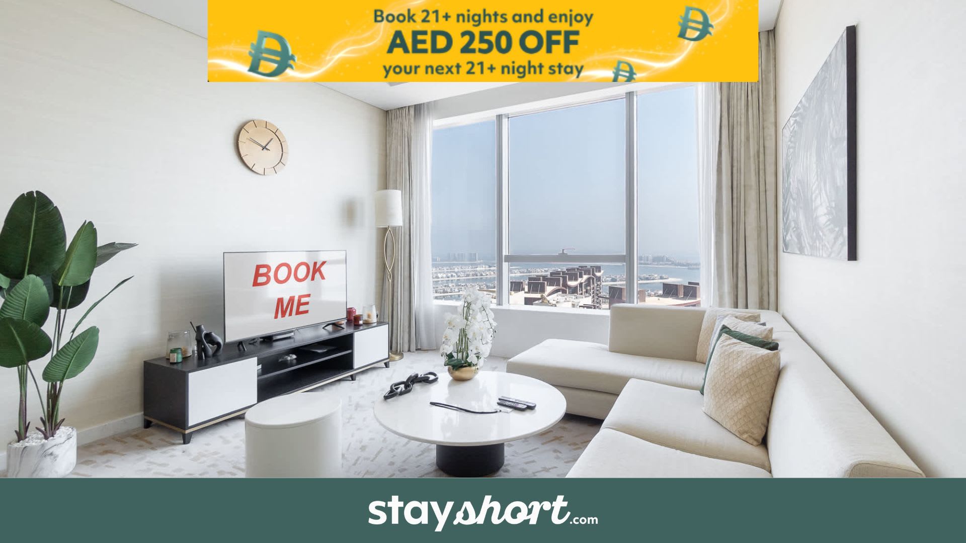 Free housekeeping visits during your stay - StayShort - Palm Jumeirah Getaway for 2 with Sea View — Palm Jumeirah, Dubai — vacation rental