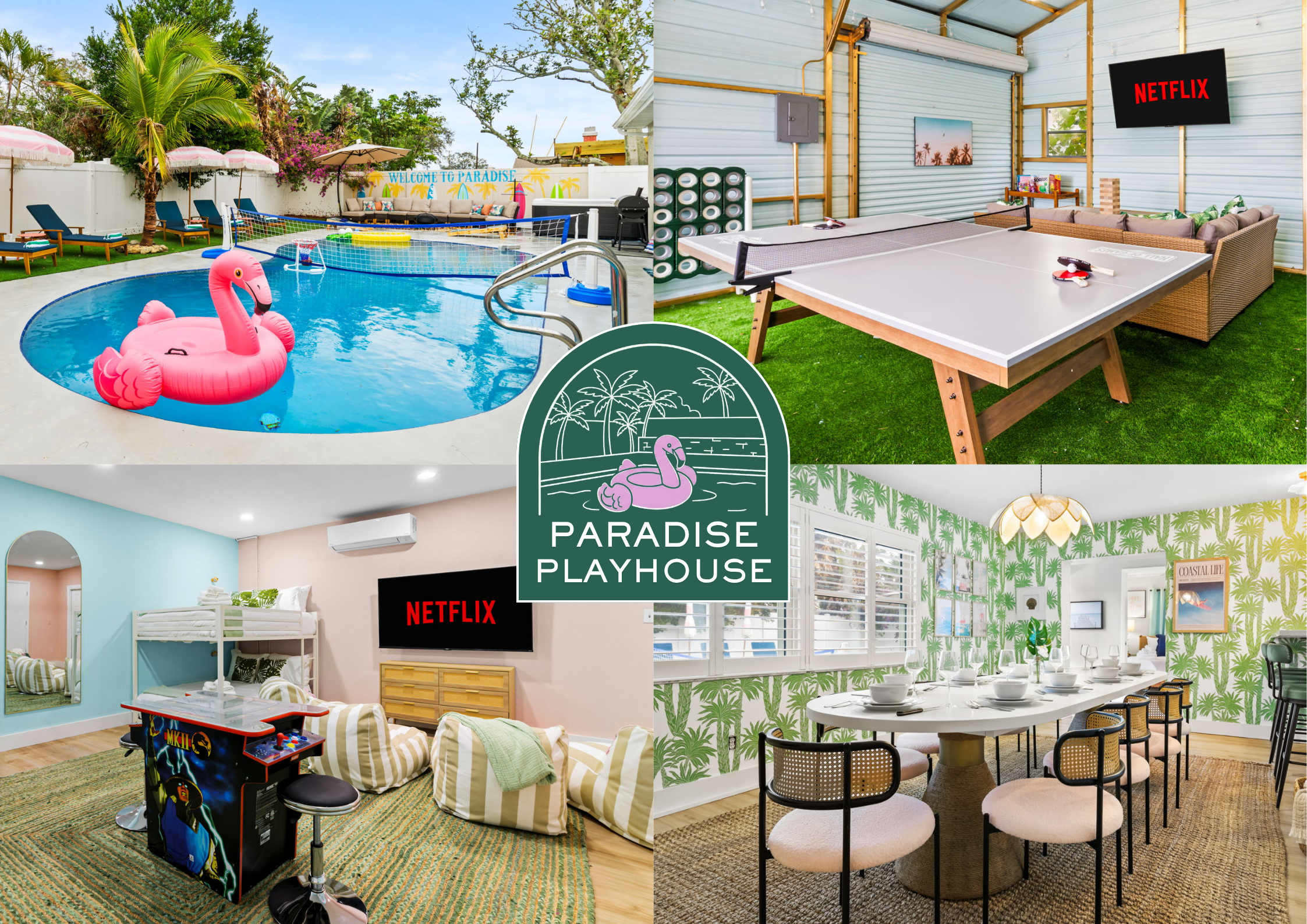 4 Br Oasis~Pool~Tiki Hut~Hot Tub~Ping Pong~Arcade — Seminole, FL — vacation rental