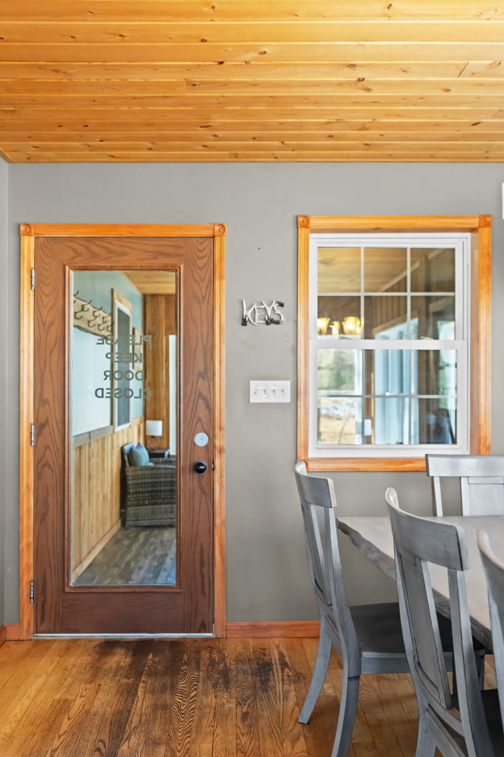 Fully equipped kitchen with warm wood cabinetry ready for your favorite recipes