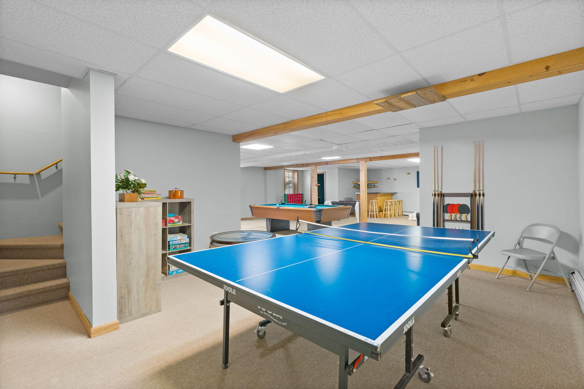 Challenge the crew to ping pong or pool in the game room