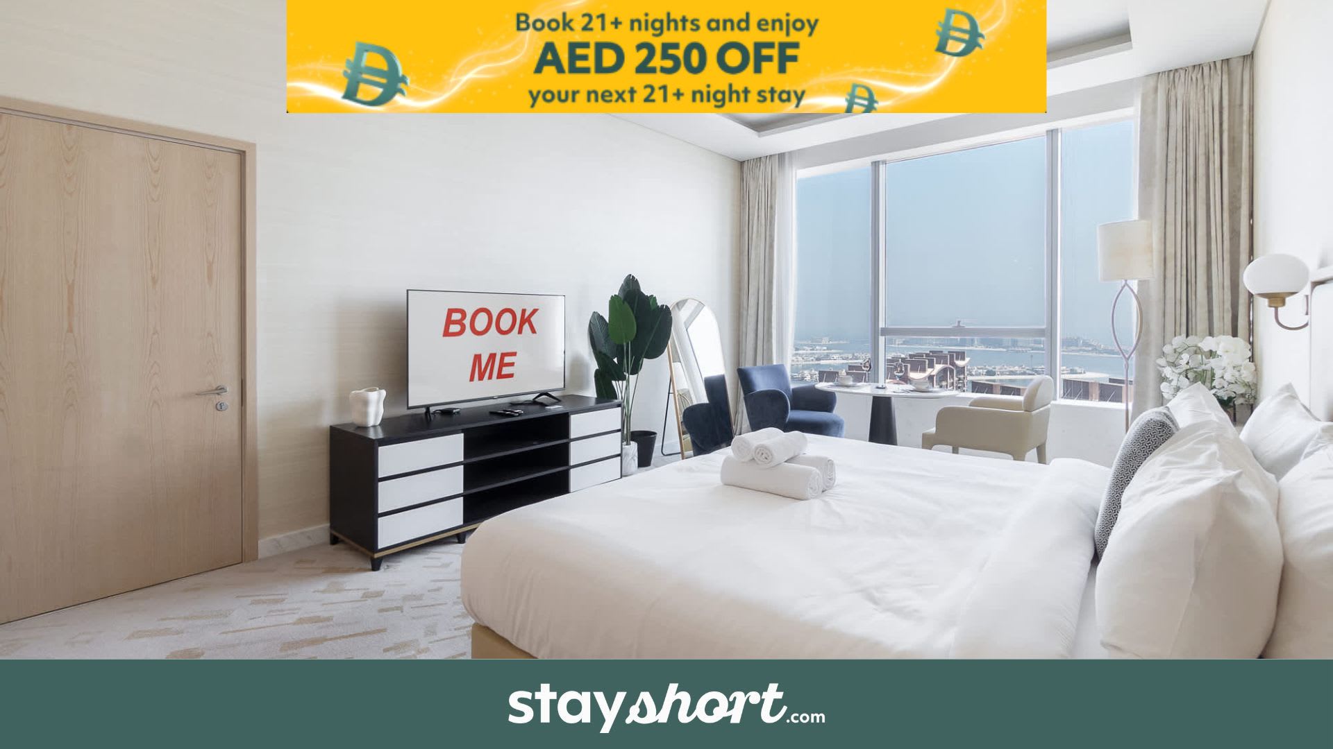 Free housekeeping visits during your stay - StayShort - Romantic Sea View Retreat in Palm Jumeirah — Palm Jumeirah, Dubai — vacation rental