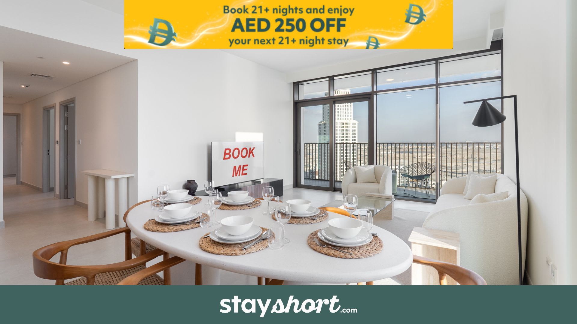 Free housekeeping visits during your stay - StayShort - Luxury 3 Bedroom in Dubai Creek Harbour that Sleeps 6 — Dubai Creek Harbour, Dubai — vacation rental