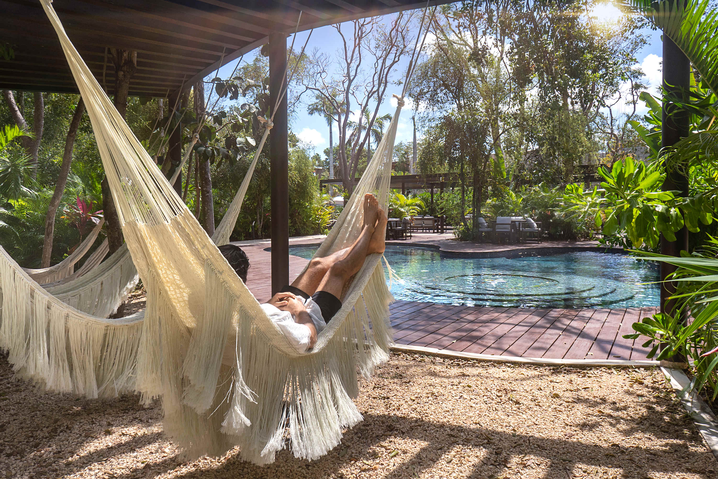 Enjoy the unique amenities of the Karanda complex—just relax and unwind in the evening at the shared hammock area 🌿✨