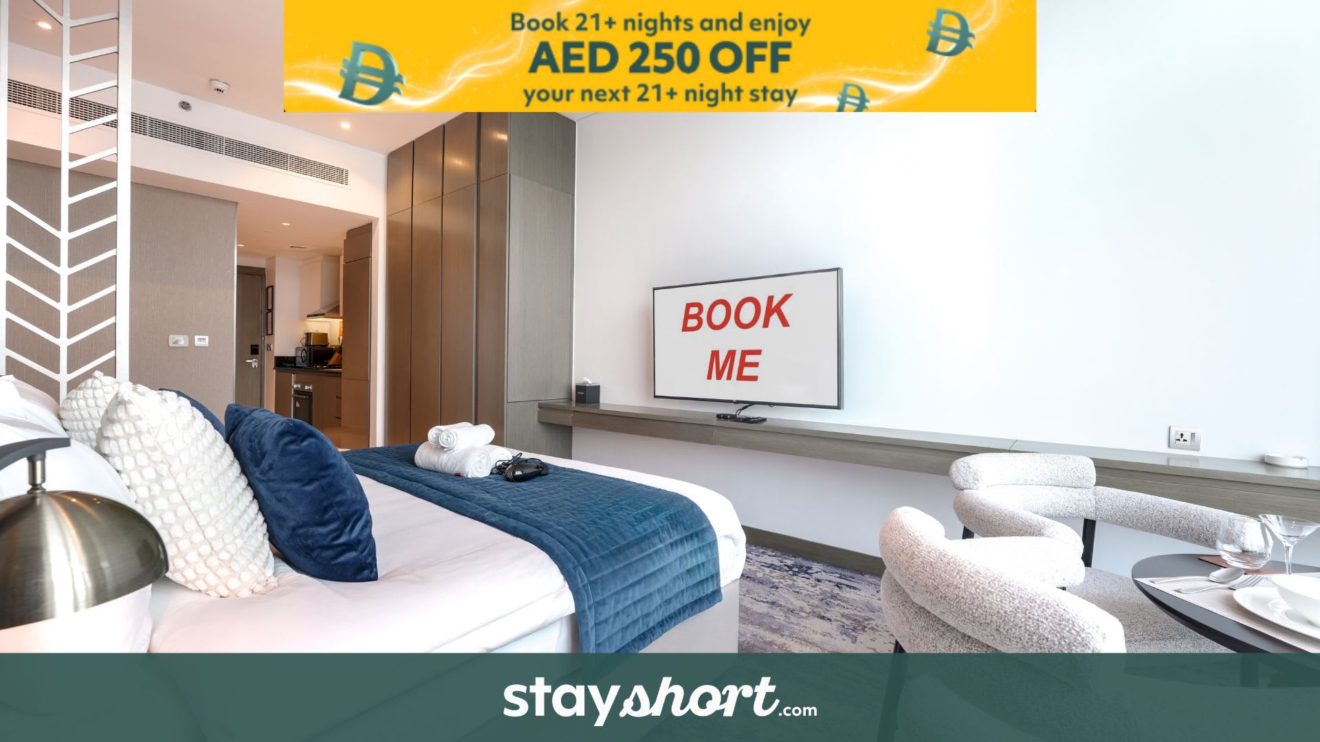 Free housekeeping visits during your stay - StayShort - Amazing Studio in Business Bay that Sleeps 4! — Business Bay, Dubai — vacation rental