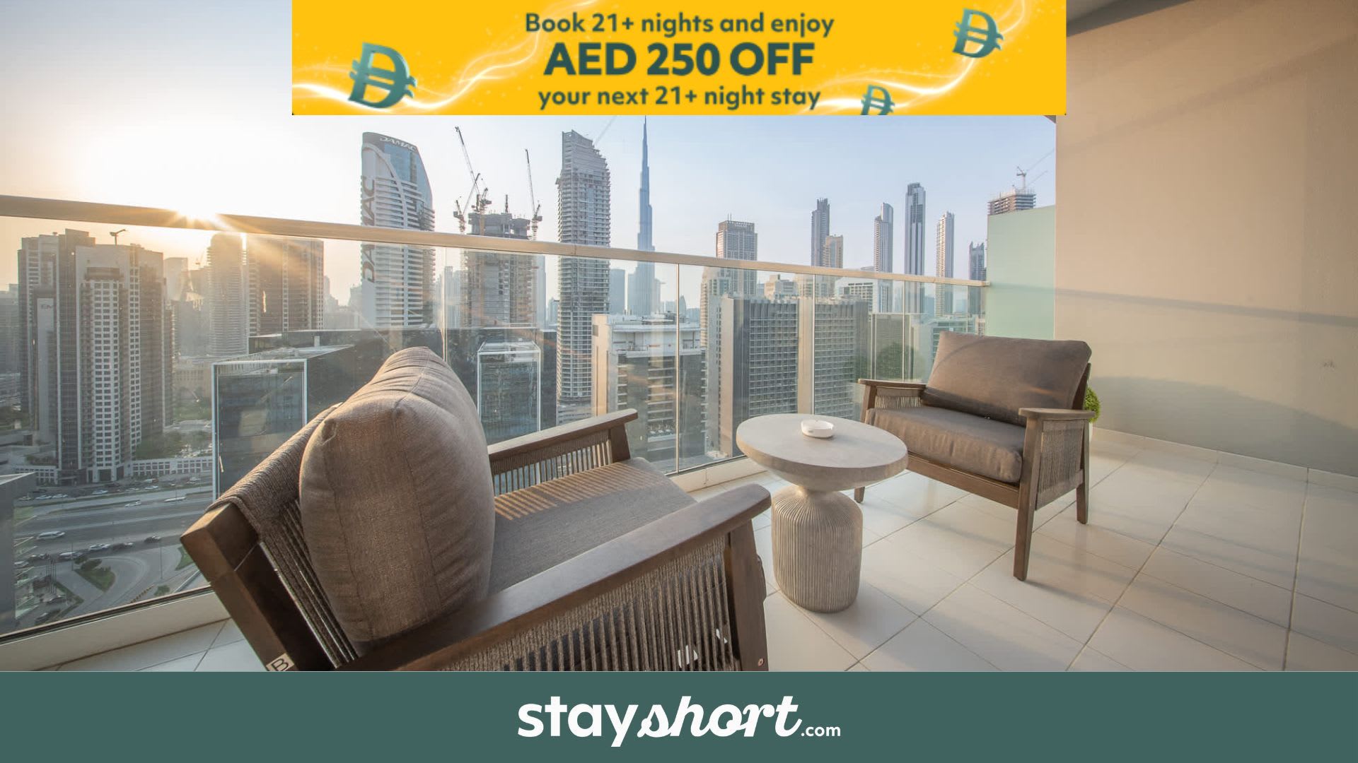 Free housekeeping visits during your stay - StayShort - Business Bay for 2 people with Amazing City Views! — Business Bay, Dubai — vacation rental