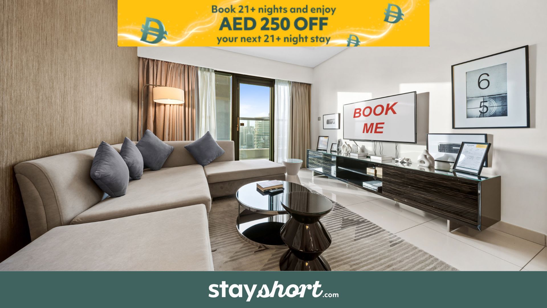 Free housekeeping visits during your stay - StayShort - 1 Bed in Business Bay that Sleeps 2 with Burj Khalifa Views — Business Bay, Dubai — vacation rental