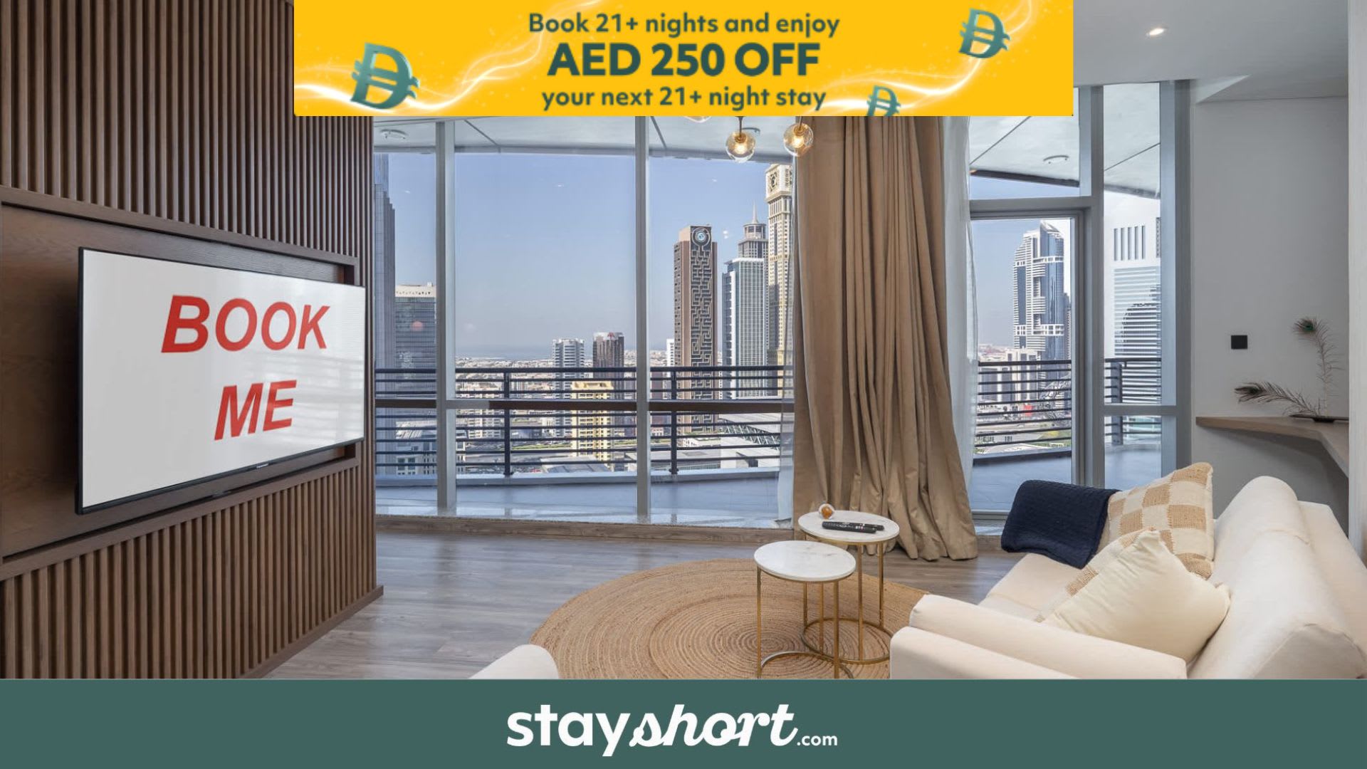 Free housekeeping visits during your stay - StayShort - Stylish Studio at DIFC Sky Gardens Sleeps 4 — DIFC, Dubai — vacation rental