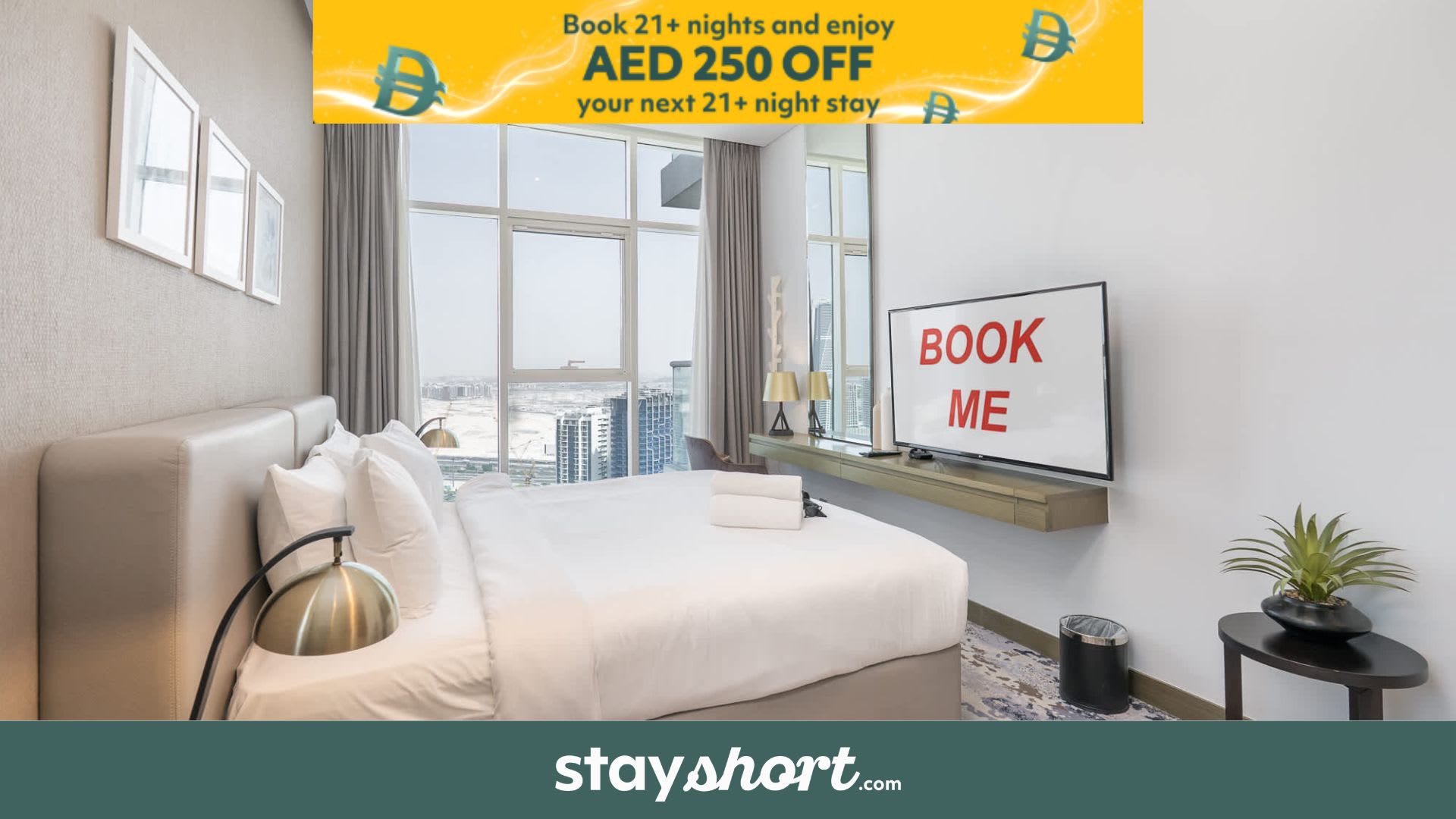 Free housekeeping visits during your stay - StayShort - Chic Studio Retreat in Business Bay City View — Business Bay, Dubai — vacation rental