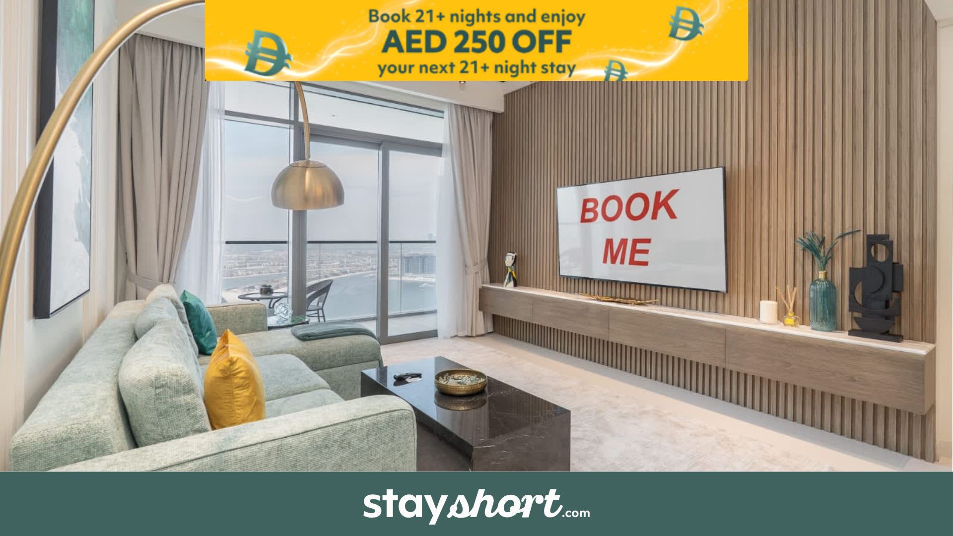 Free housekeeping visits during your stay - StayShort - 1 Bedroom in Marina Vista with Full Palm Views — Emaar Beachfront, Dubai — vacation rental