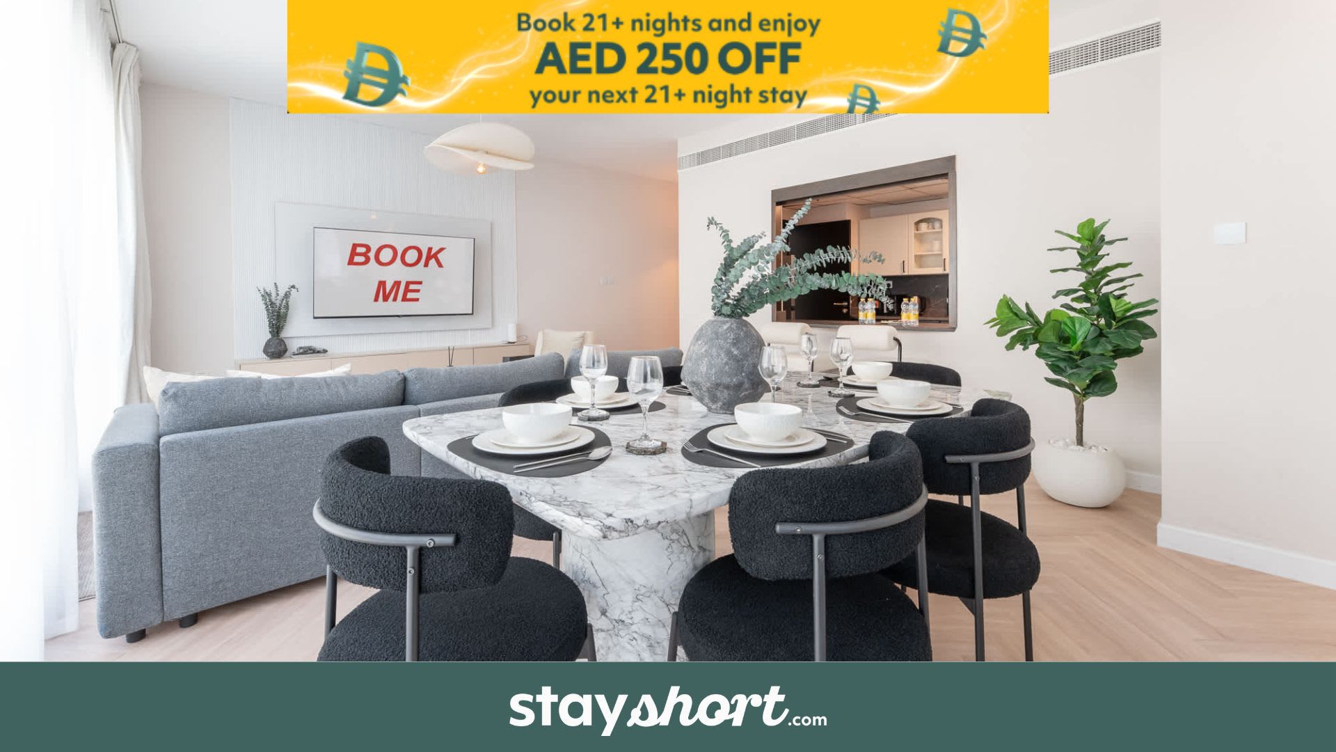 Free housekeeping visits during your stay - StayShort - Dubai Marina sleeps 8 in Amazing Location!  — Dubai Marina, Dubai — vacation rental