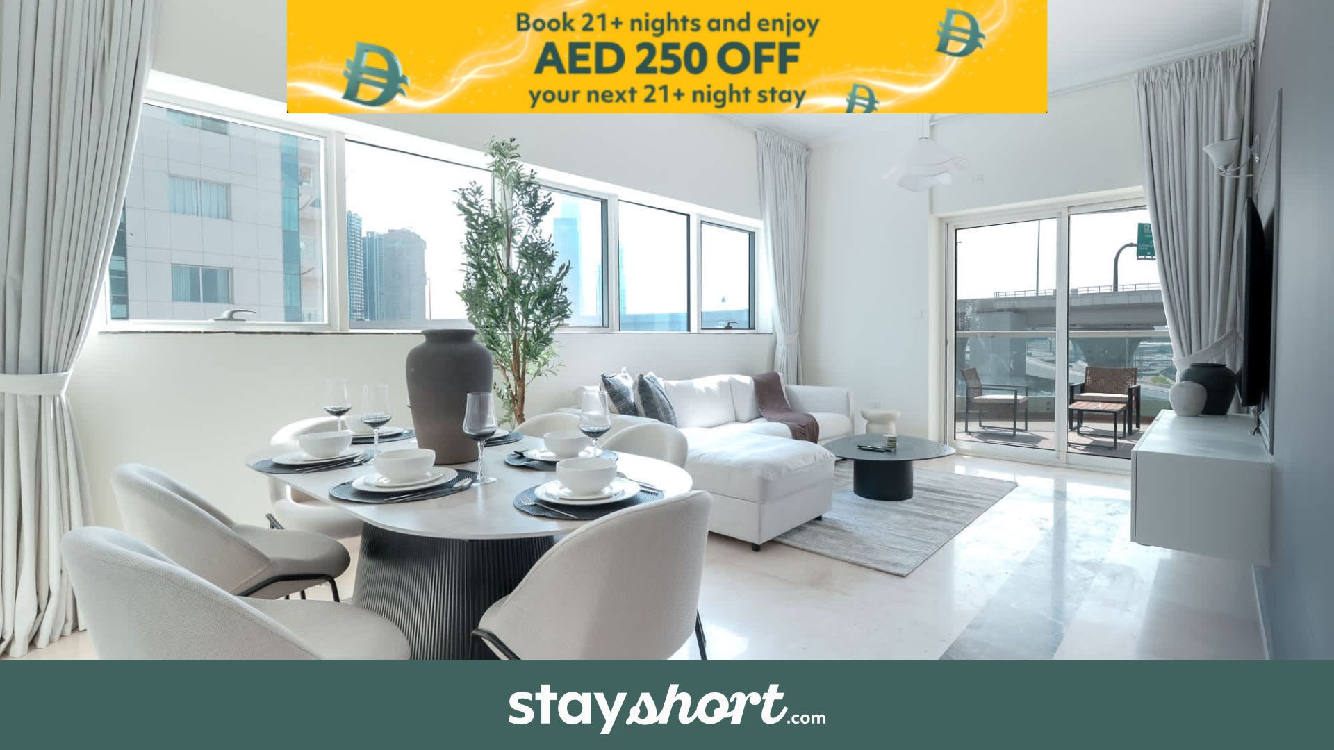Free housekeeping visits during your stay - StayShort - Dubai Marina 2 bed for 4 in a Great Location! — Dubai Marina, Dubai — vacation rental