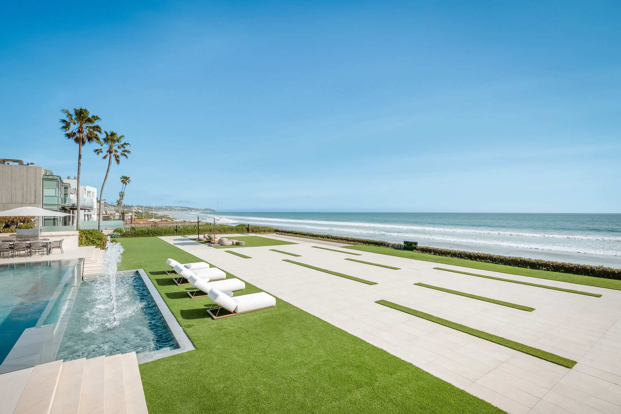 Newly built 2022 estate on 0.66 acres of prime Malibu coastline.