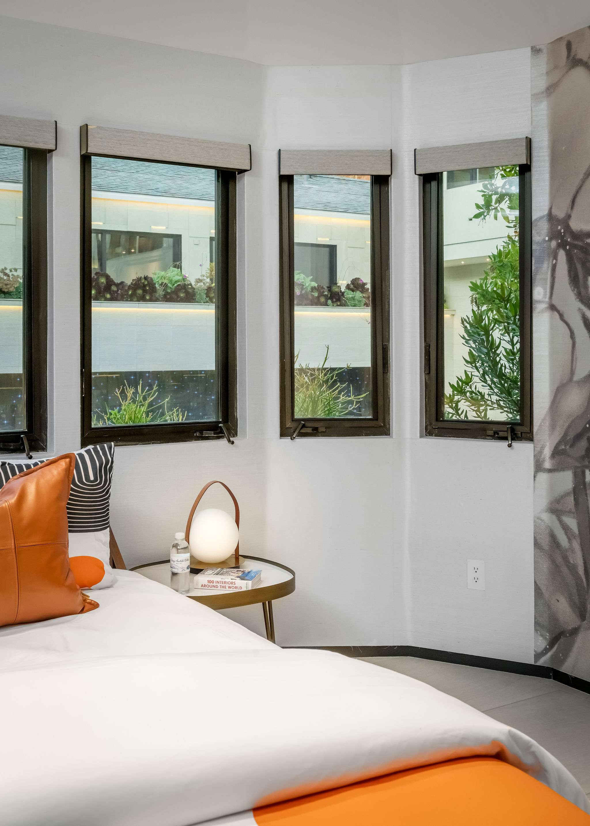 Sink into premium linen and enjoy a restful night with blackout curtains.