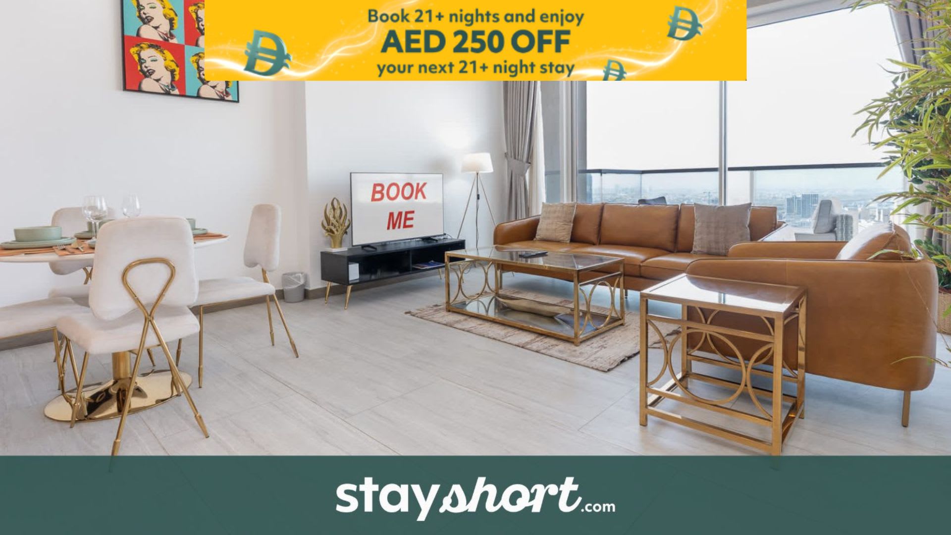 Free housekeeping visits during your stay - StayShort - Elegant 1 Bedroom in JVC Sleeps 2 with Balcony — JVC, Dubai — vacation rental