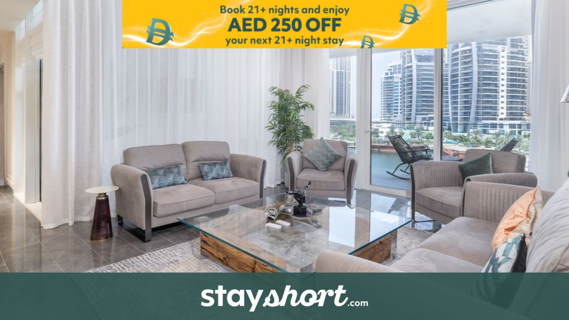 Free housekeeping visits during your stay - StayShort - Elegant 3-Bedrooms in Dubai Marina with stunning views! — Dubai Marina, Dubai — vacation rental
